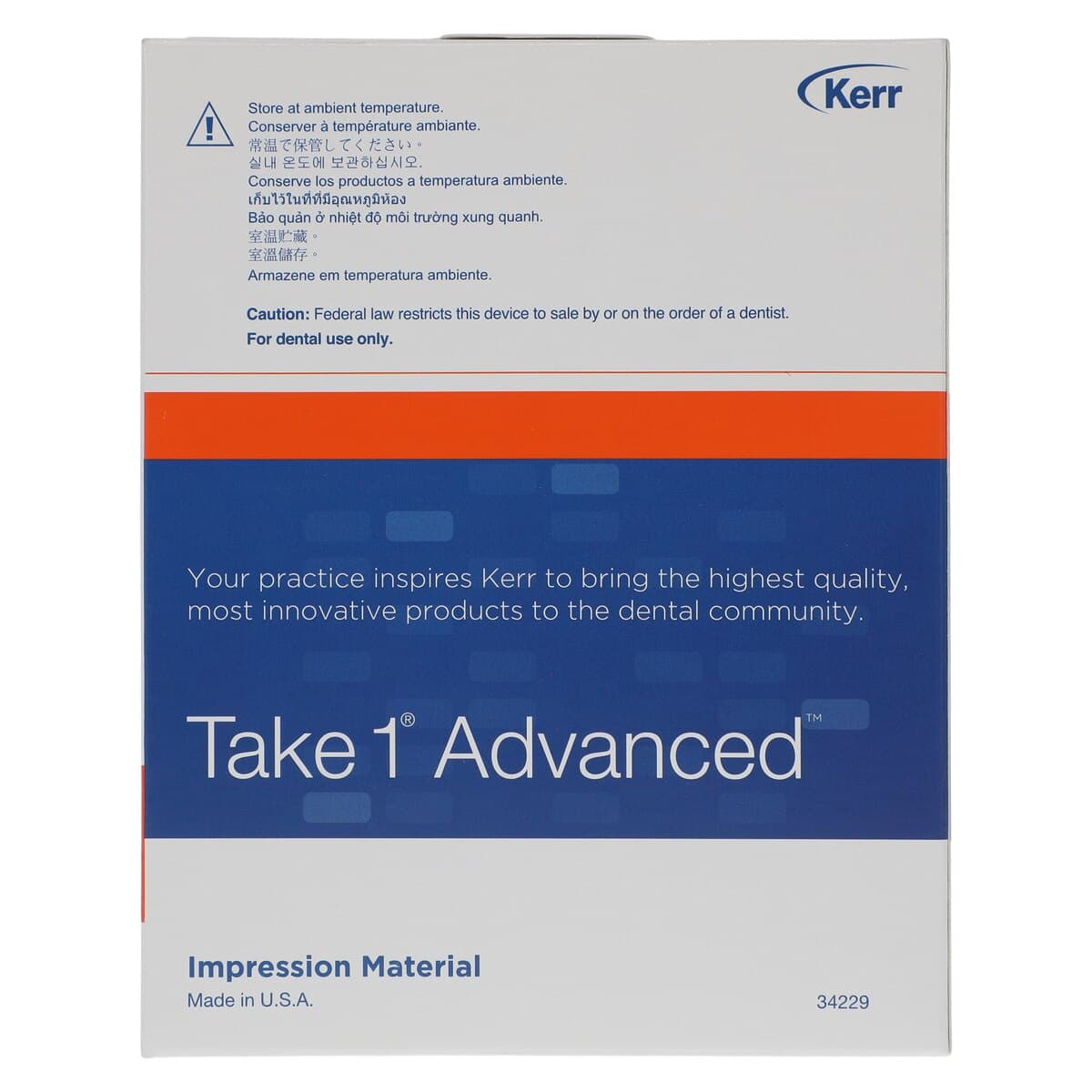 Take 1 Advanced VPS Impression Material Cartridge Refill, Light Body Wash, Super Fast Set, Orange, 50 ml, 2/Pk, 33955 thumbnail 3