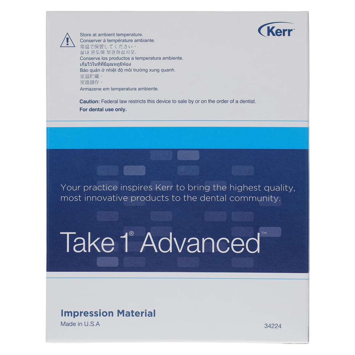 Kerr Take 1 Advanced VPS Impression Material, Tray Heavy Body, Fast Set, 50 ml Cartridge Refill, 2/Pk, 33965 thumbnail 3