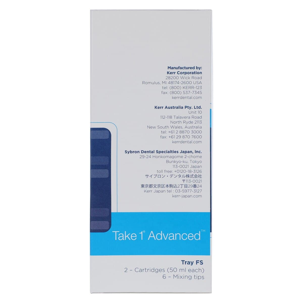 Kerr Take 1 Advanced VPS Impression Material, Tray Heavy Body, Fast Set, 50 ml Cartridge Refill, 2/Pk, 33965 thumbnail 5