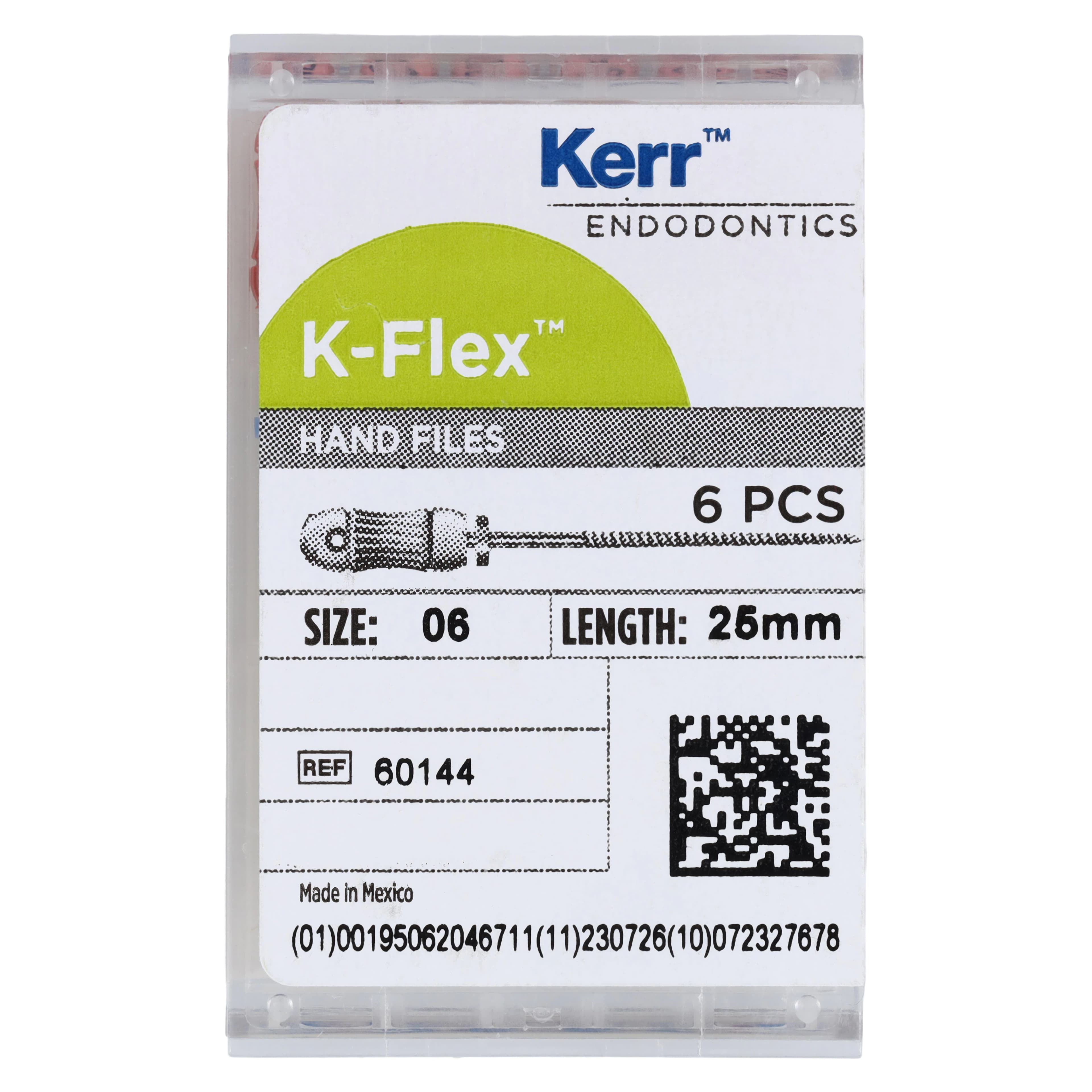 Kerr K-Flex Stainless Steel Hand Files, 25 mm, #06, Pink, 6/Pk, 60144 thumbnail 5