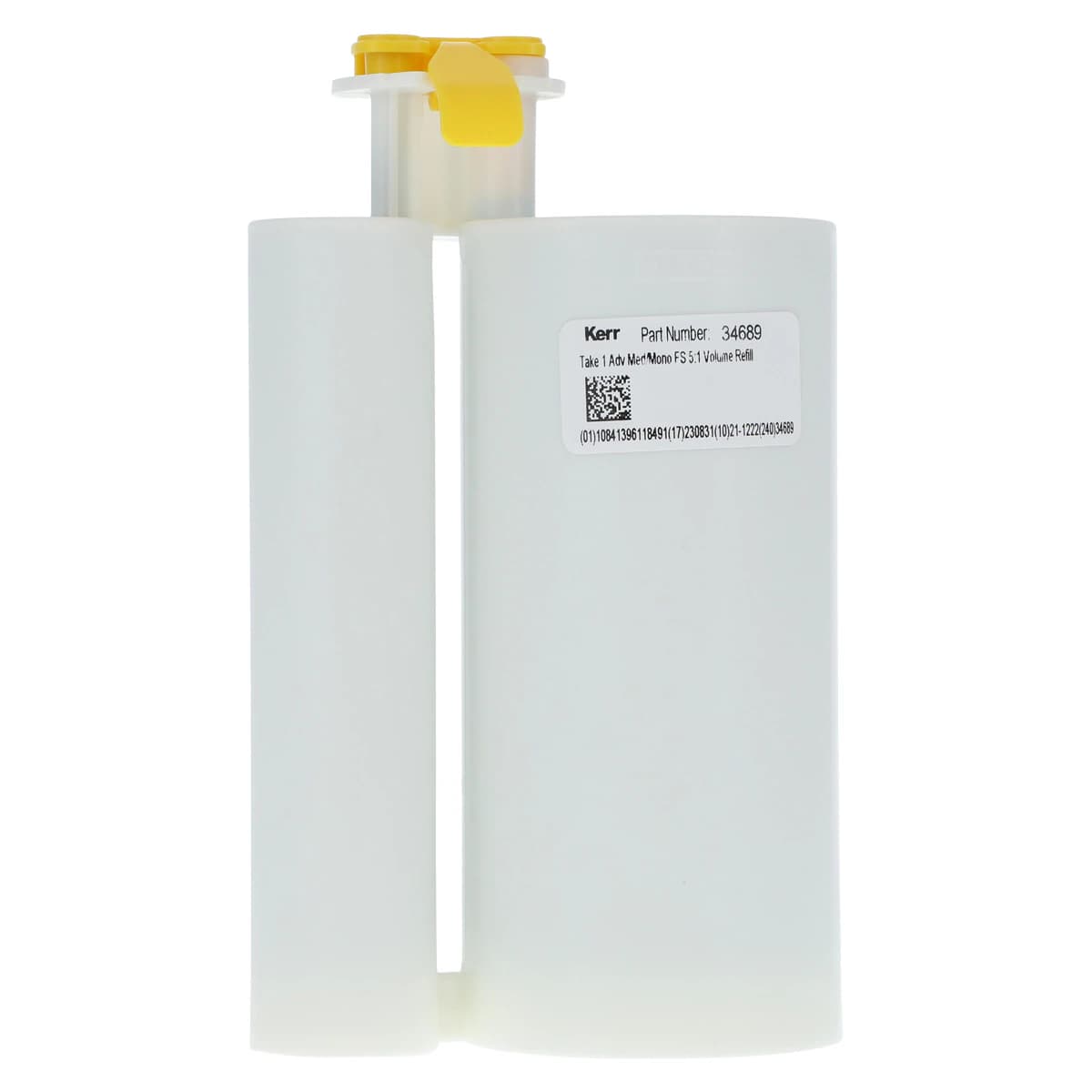 Take 1 Advanced VPS Impression Material, Volume Hard Cartridge, Medium/Monophase, Fast Set, Light Blue, 380 ml, 2/Pkg, 34689 thumbnail 3