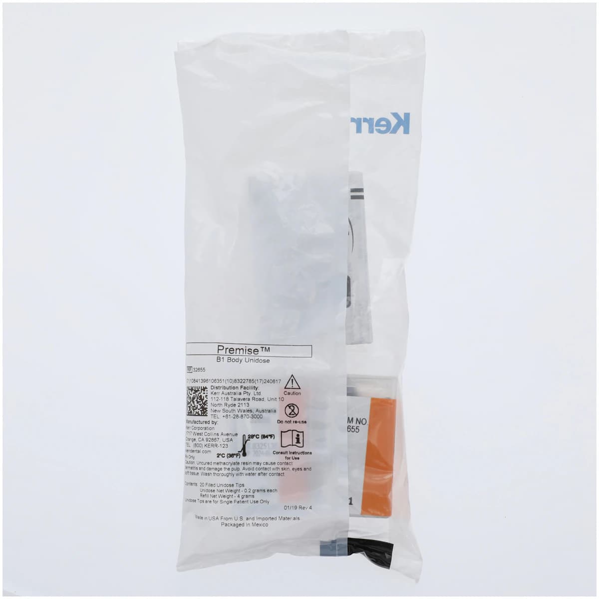 Premise Universal Nanofilled Composite, Body Shade B1, 0.2 g Unidose Refill, 20/Pk, 32655 thumbnail 2