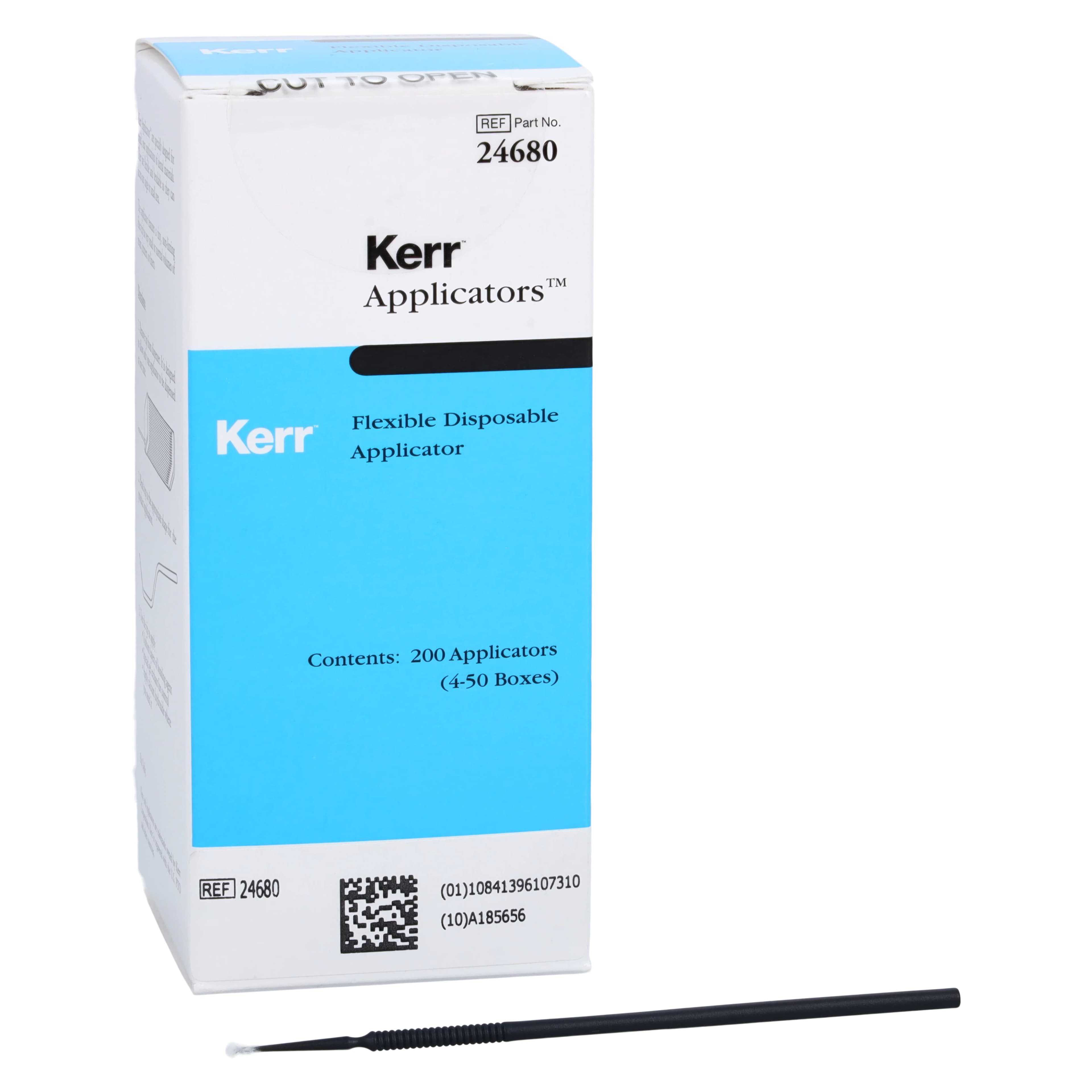 Kerr OptiBond Applicator Tips, Black, 19 Gauge, Disposable, 200/Pk, 24680 - Optibond Applicator Tips 200/Pk - Image 1