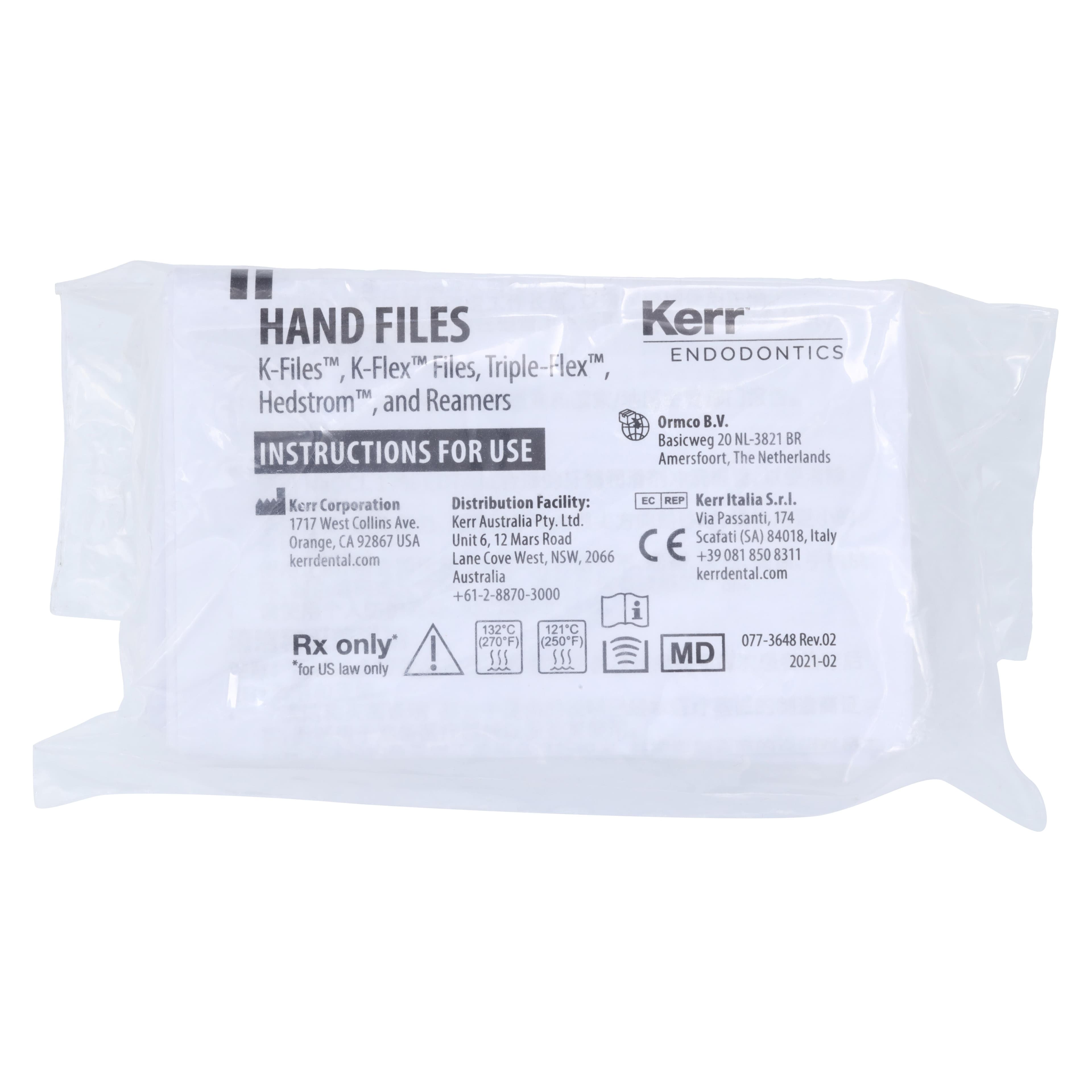 Kerr K3XF Nickel Titanium Rotary Files, #20, .12 Taper, 25mm, Yellow, 6/Pk, 823-2205 thumbnail 2