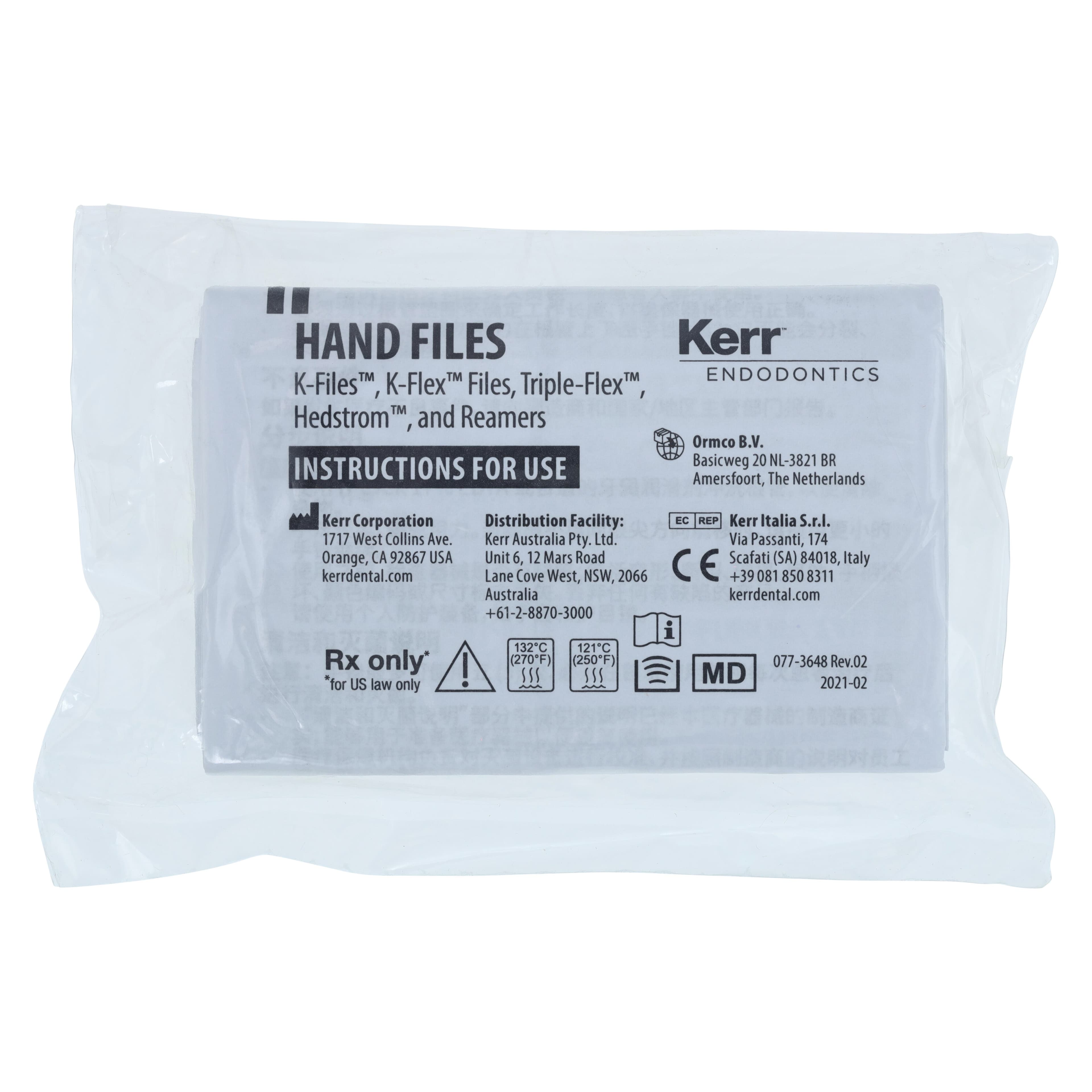Kerr K-Flex Stainless Steel Hand Files, 30 mm, #35, Green, 6/Pk, 15230 thumbnail 2