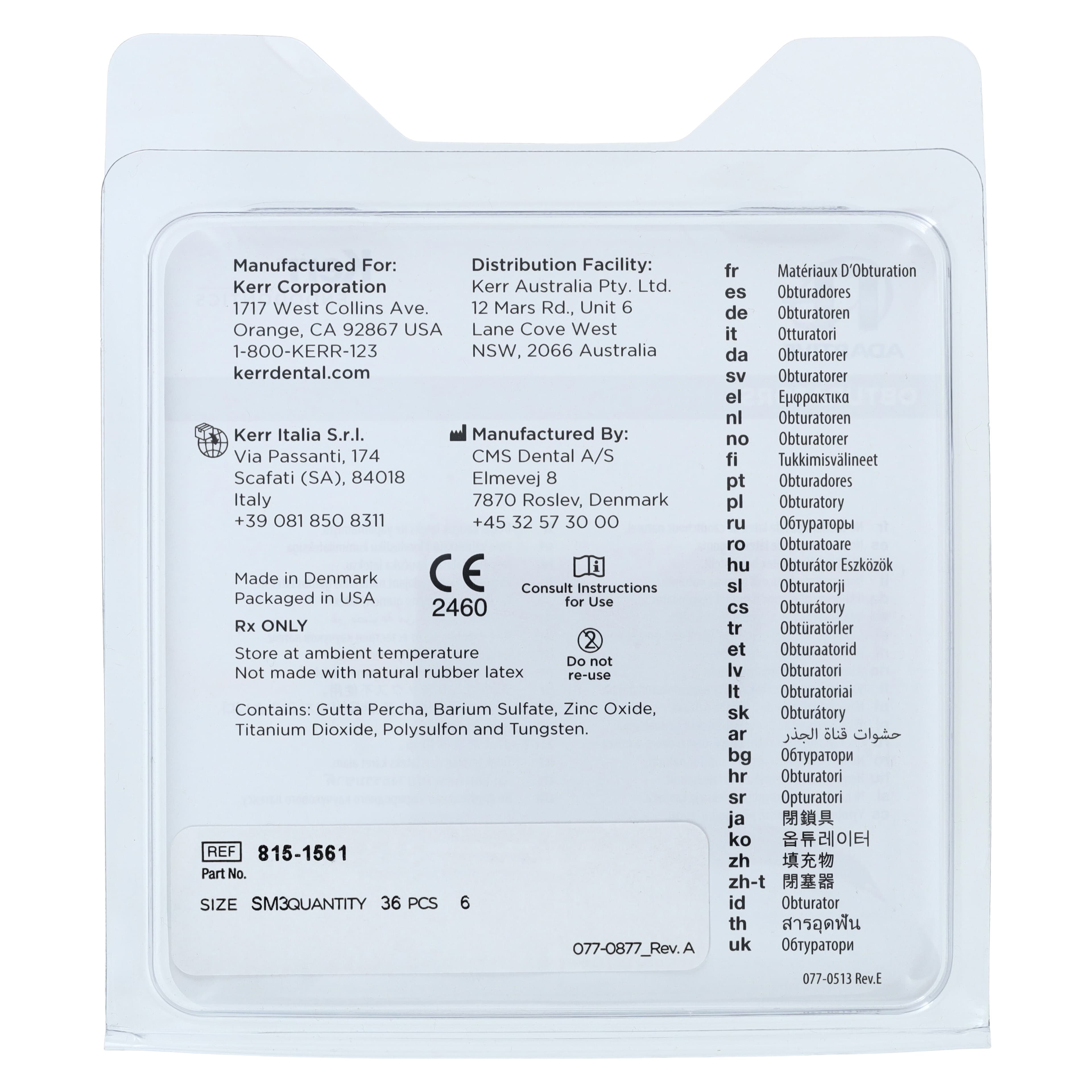 Kerr TF Adaptive Obturators, SM3, Small, Red, 36/Pkg, 815-1561 thumbnail 4