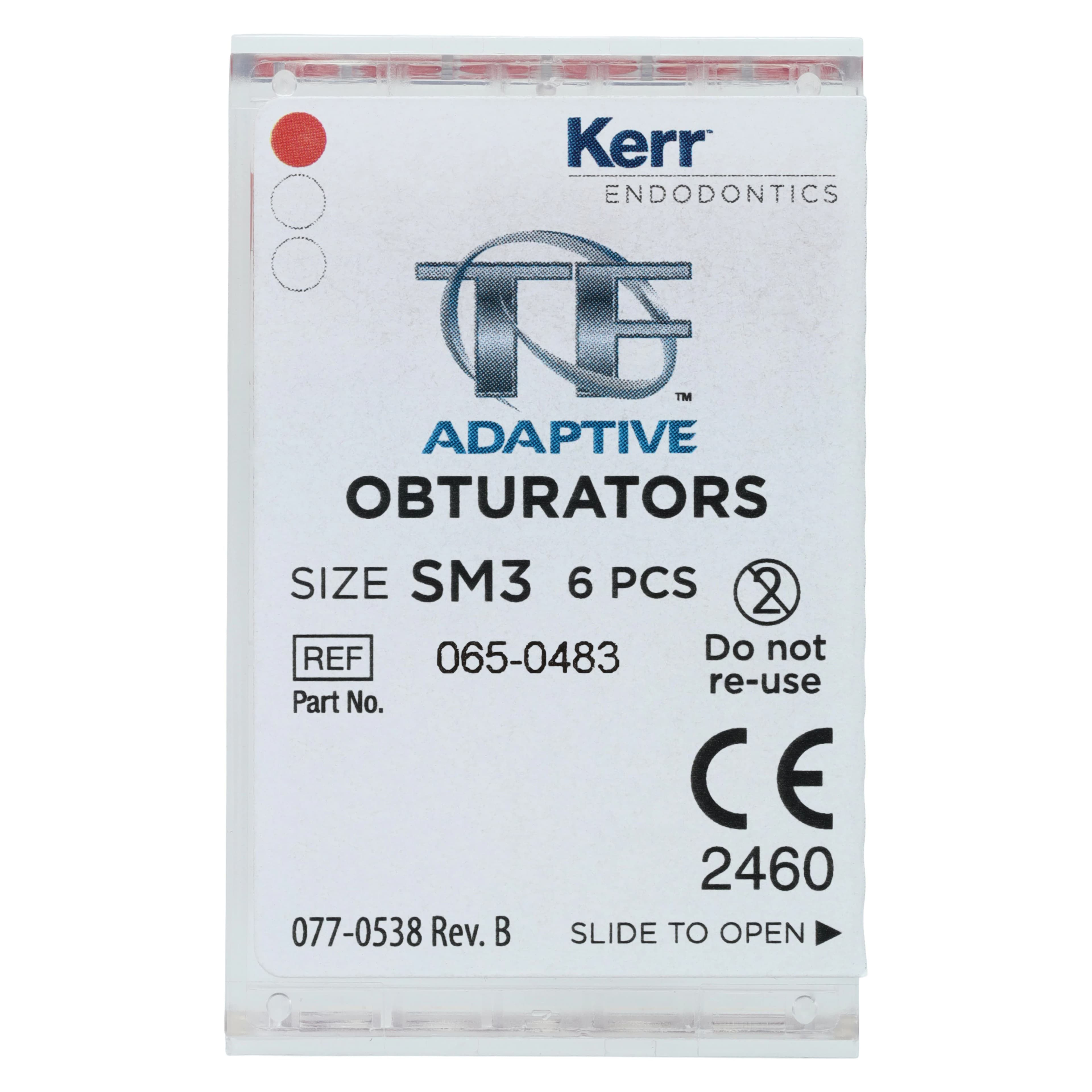 Kerr TF Adaptive Obturators, SM3, Small, Red, 6/Pk, 815-1551 thumbnail 5