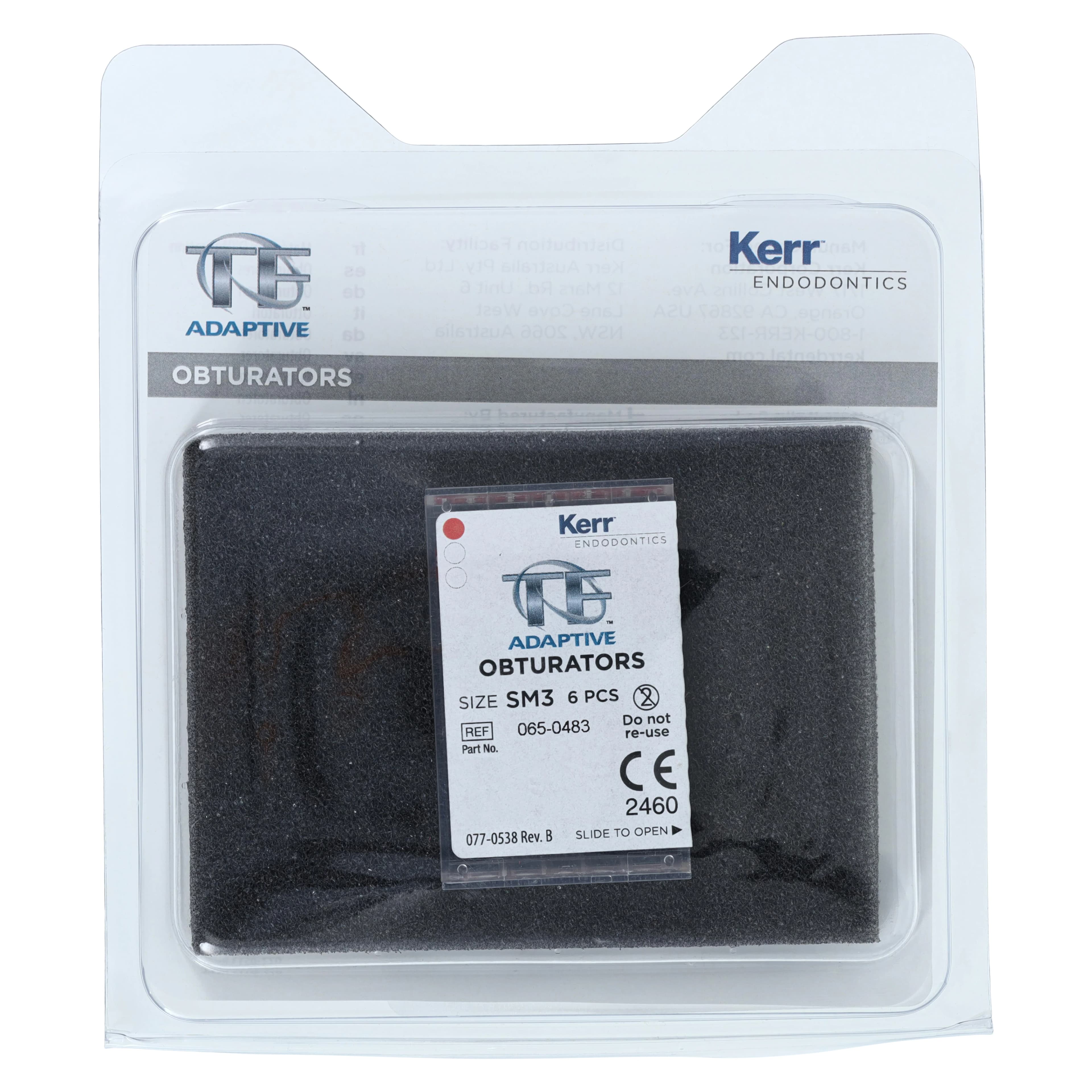 Kerr TF Adaptive Obturators, SM3, Small, Red, 6/Pk, 815-1551 thumbnail 8