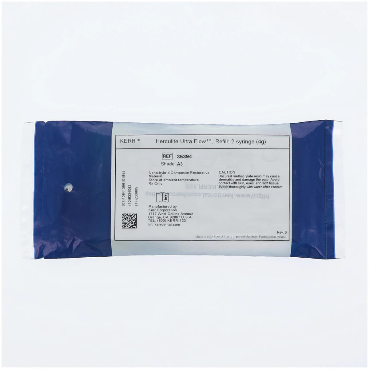 Herculite Ultra Flow Flowable Nanohybrid Composite, A3, 2 g Syringe Refill Kit, 2/Pk, 35394 thumbnail 3