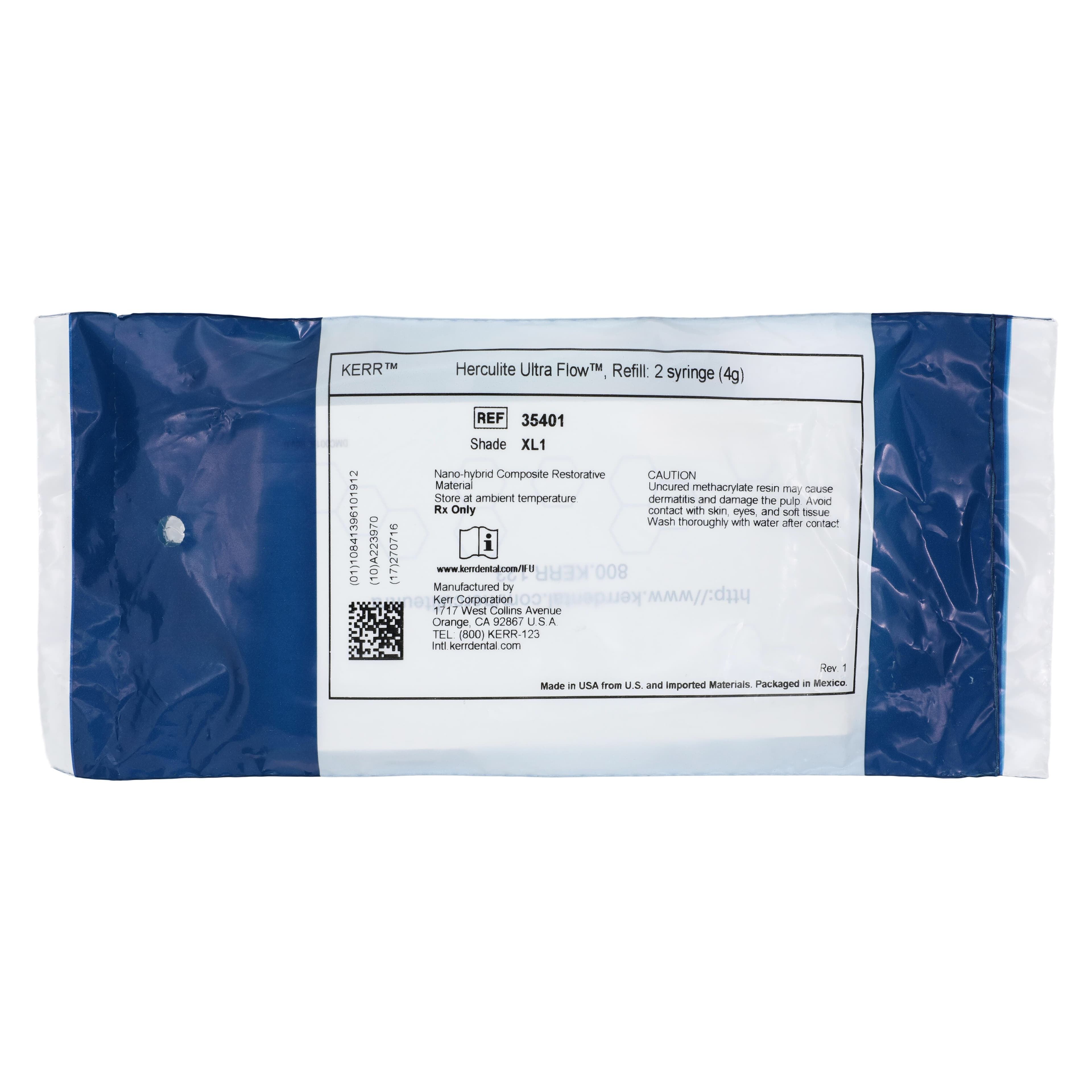 Kerr Herculite Ultra Flow Nanohybrid Flowable Composite, XL1 Shade, 2 g Syringe Refill, 2/Pkg, 35401 thumbnail 6