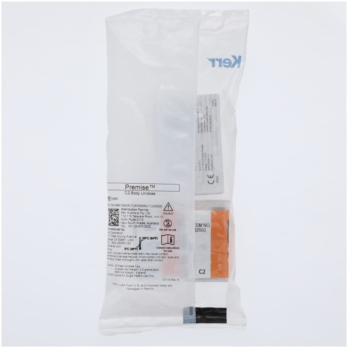 Premise Universal Nanofilled Composite, Unidose Refill, Body C2, 0.2 g, 20/Pk, 32660 thumbnail 2