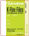Kerr K-Flex Stainless Steel Hand Files, 21 mm, #08, Gray, 6/Pk, 15290 - #08 Gray SybronEndo K-Flex Files 21mm Pack of 6 - Image 1