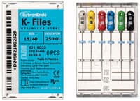 Kerr SybronEndo K-Files, Stainless Steel, 21 mm, #06, Pink, 6/Pk, 62249 - SybronEndo K-Files SS 21mm #06 6/Bx - Image 1