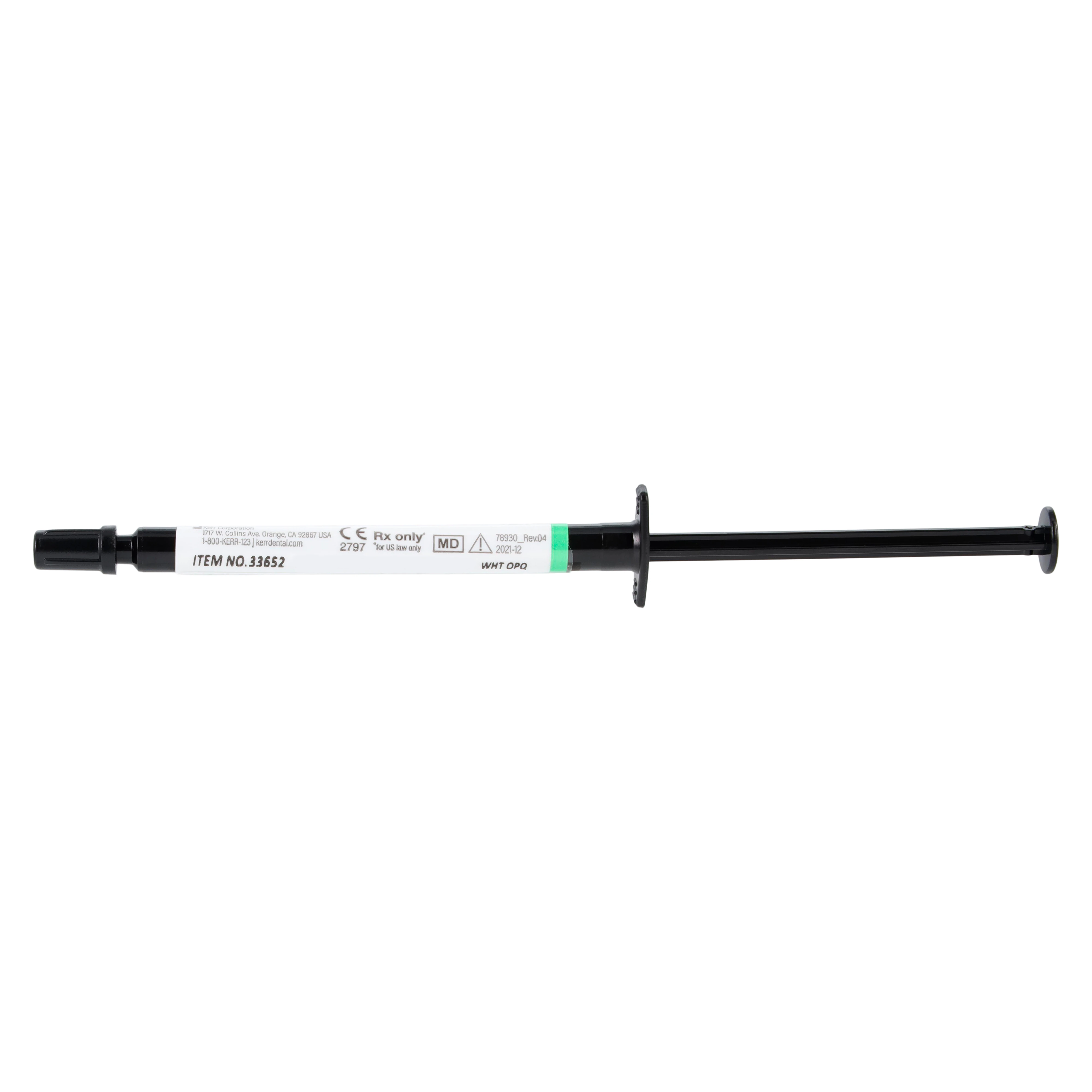 Kerr NX3 Nexus Third Generation Universal Adhesive Resin Cement, Light-Cure Refill, White Opaque, 1.8 g Syringe, 33652 - NX3 White Opaque Light-Cure Refill Syringe - Image 1