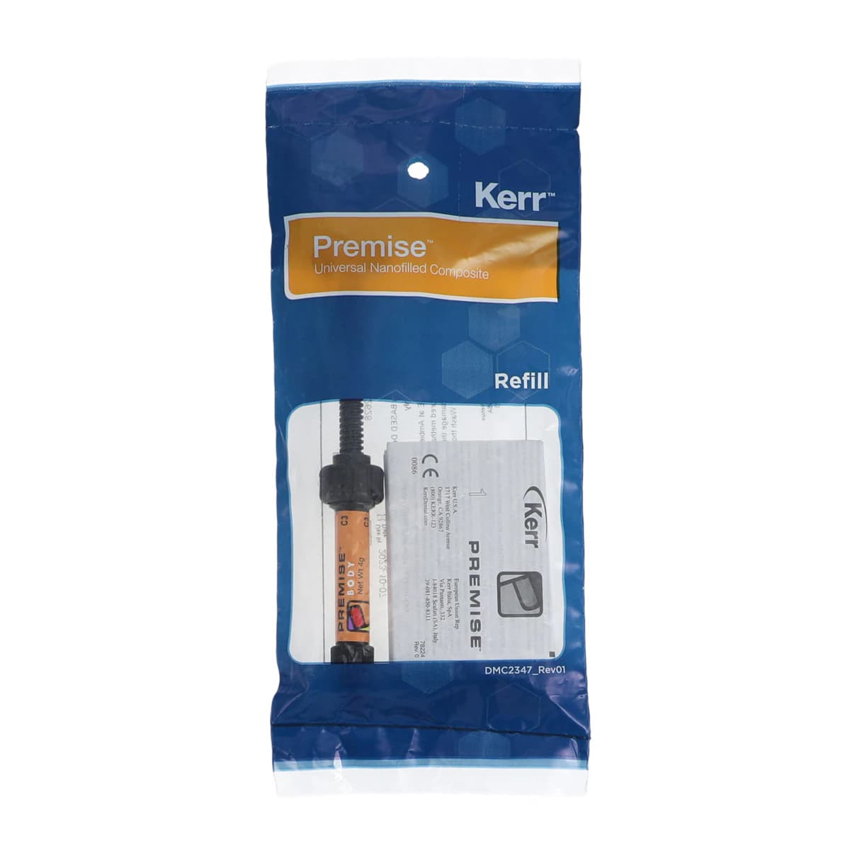 Premise Universal Nanofilled Composite Restorative, Body C3, 4 g Syringe Refill, 32628 - Premise Universal Body C3 4g Syringe Refill - Image 1