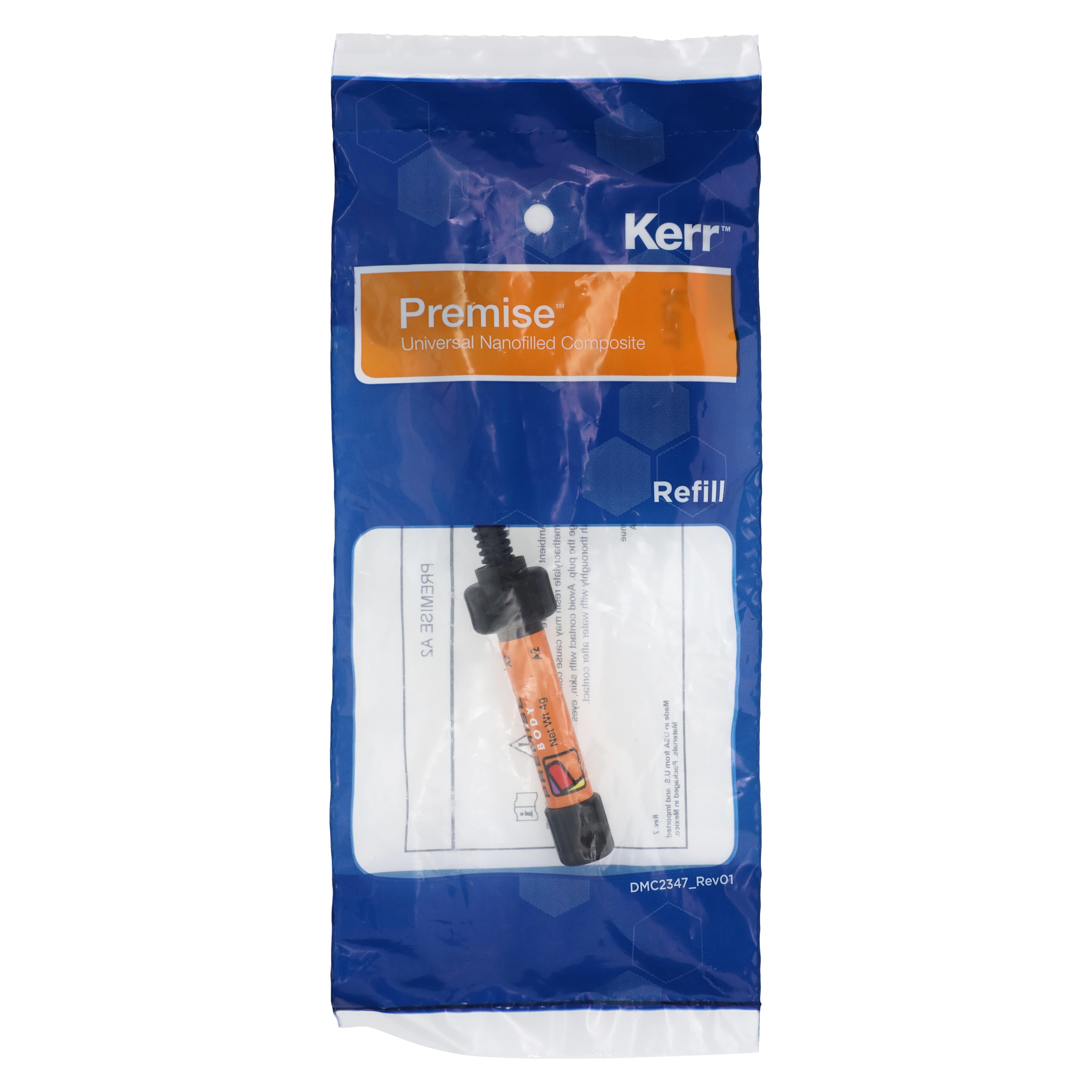 Premise Universal Nanofilled Composite Restorative, Body A2, 4 g Syringe Refill, 32618 thumbnail 3