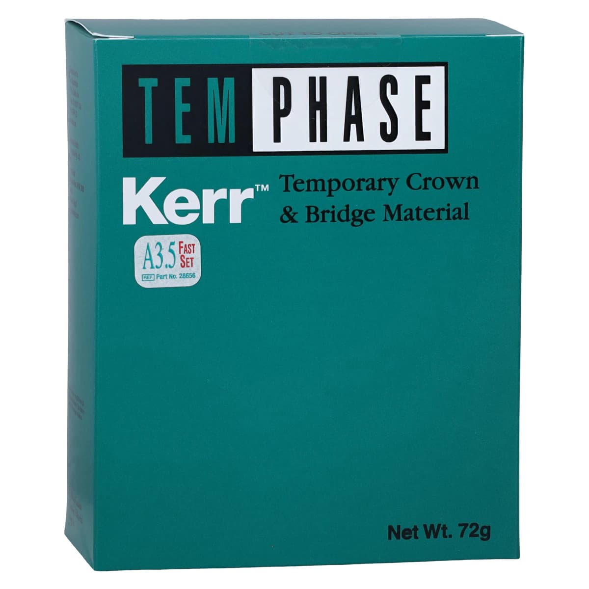 Temphase Automix Temporary Crown & Bridge Material, Fast Set, Shade A3.5, 72 g Cartridge Refill with 12 Mixing Tips, 28656 - -Temphase Refill Fast Set 72G A3.5 - Image 1