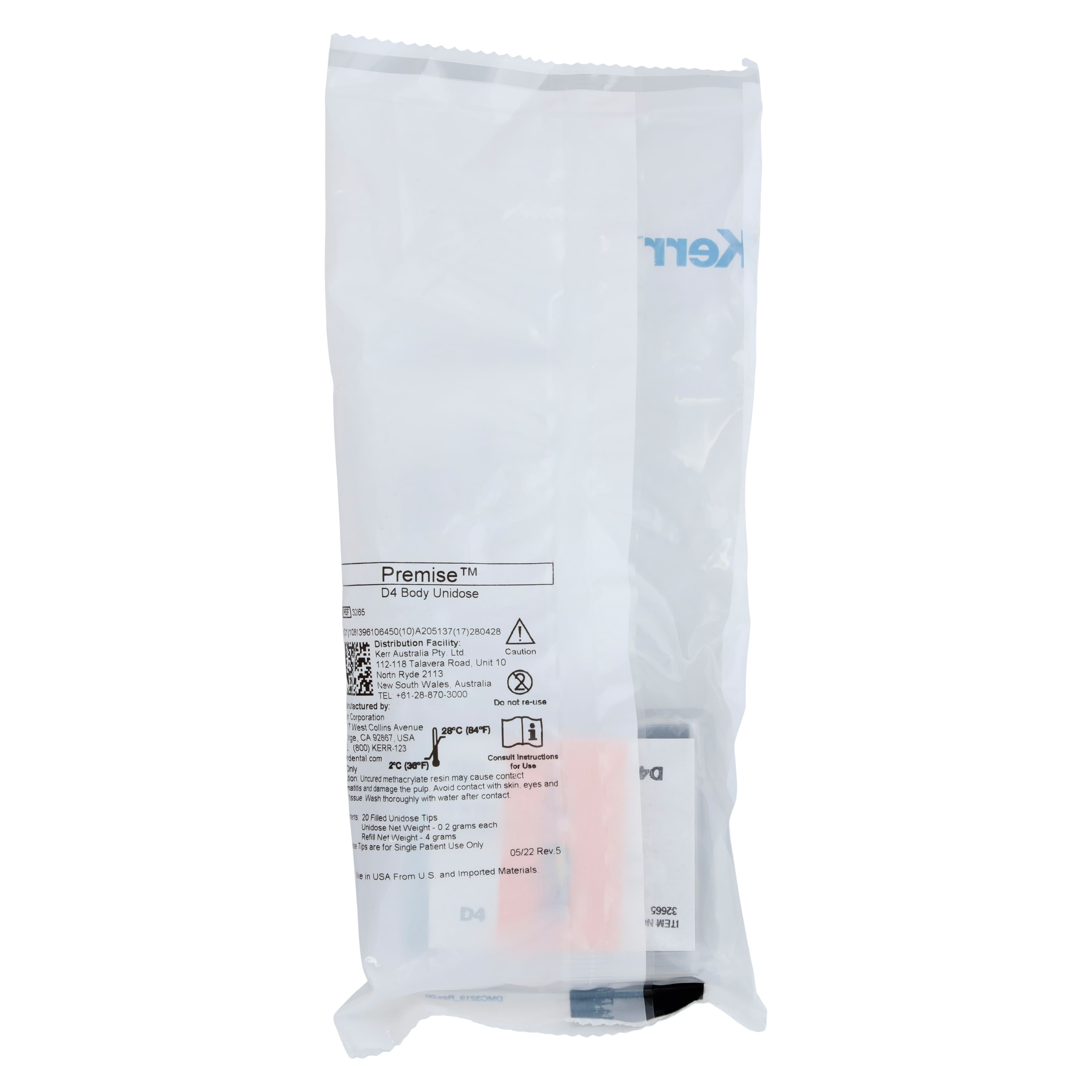 Premise Universal Nanofilled Composite, Unidose Refill, Body Shade D4, 0.2 g Tips, 20/Pkg, 32665 thumbnail 6