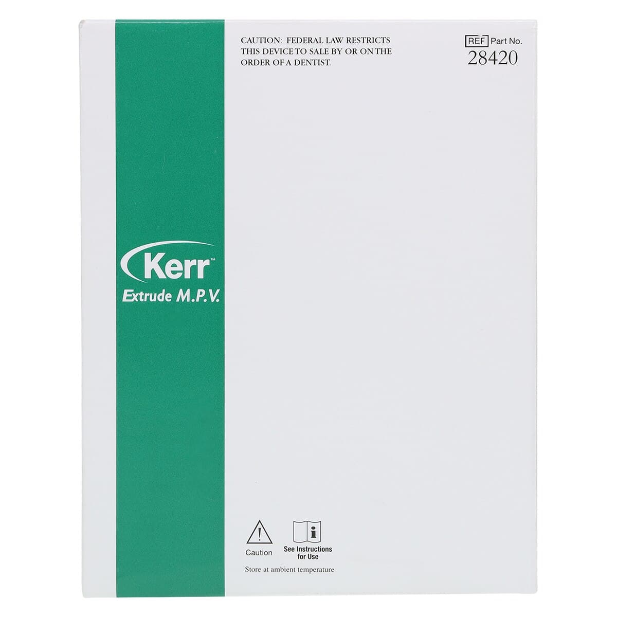 Kerr Extrude VPS Impression Material, Monophase M.P.V., Dark Green, 50 mL Cartridges, 2/Pk thumbnail 2