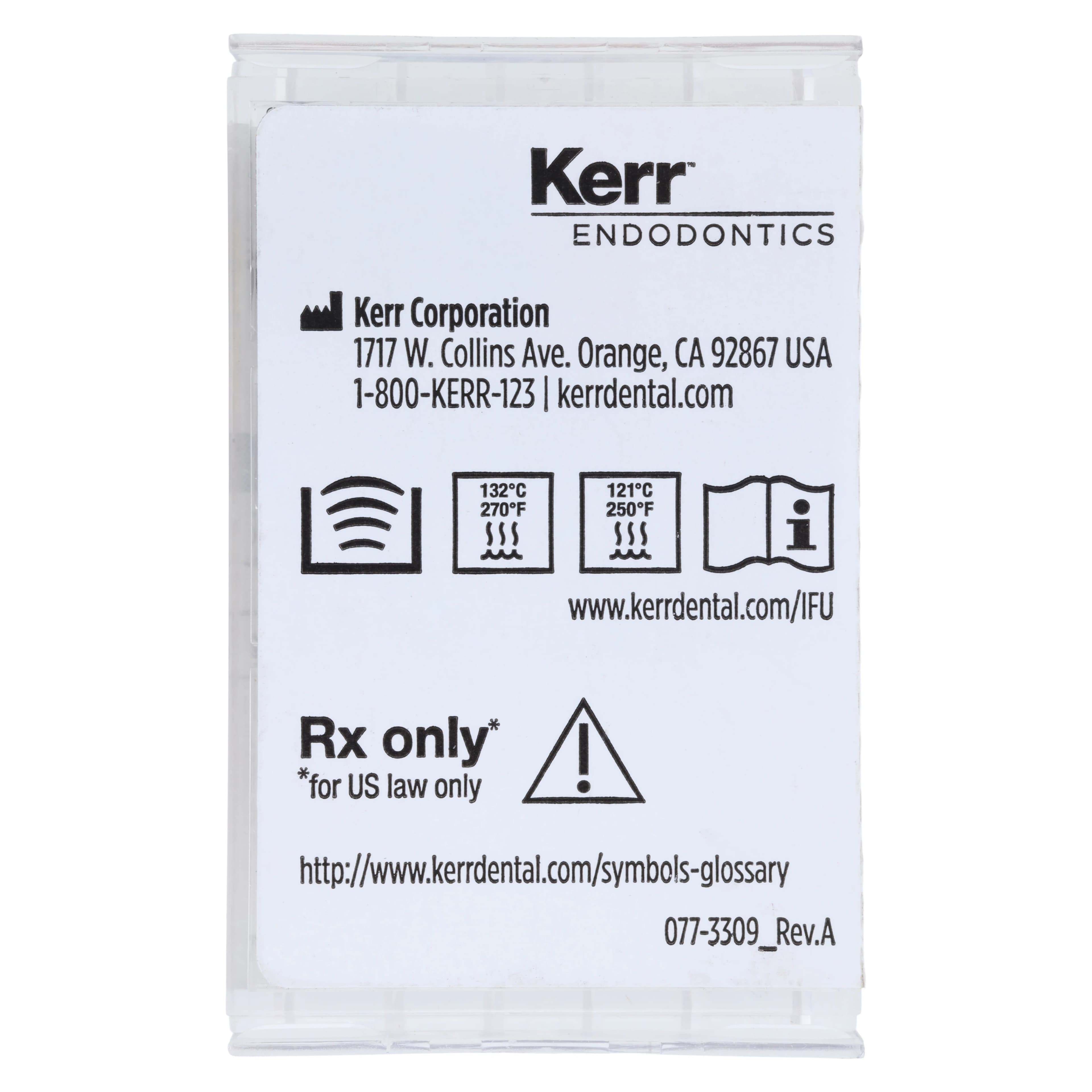 Kerr K-Flex Stainless Steel Hand Files, 25mm, #15-40 Assorted, Color-Coded Plastic Handle, 6/Pk, 821-4025 thumbnail 2