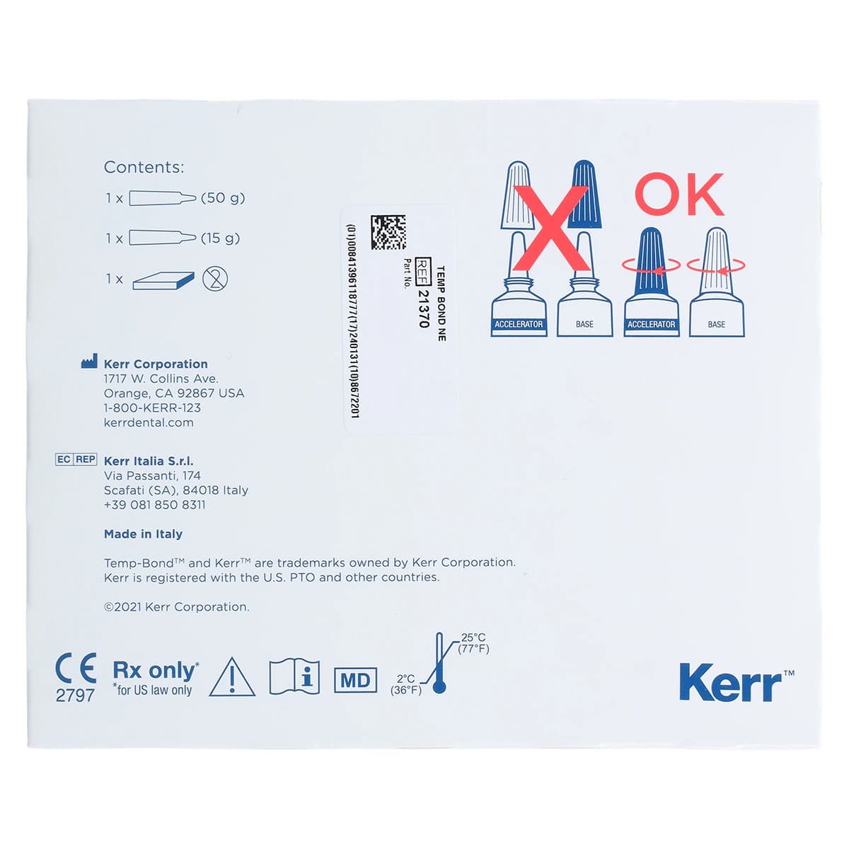 TempBond NE Non-Eugenol Temporary Cement, Tube Refill Kit, 50 g Base + 15 g Accelerator + Mixing Pad, 1/Pk, 21370 thumbnail 6