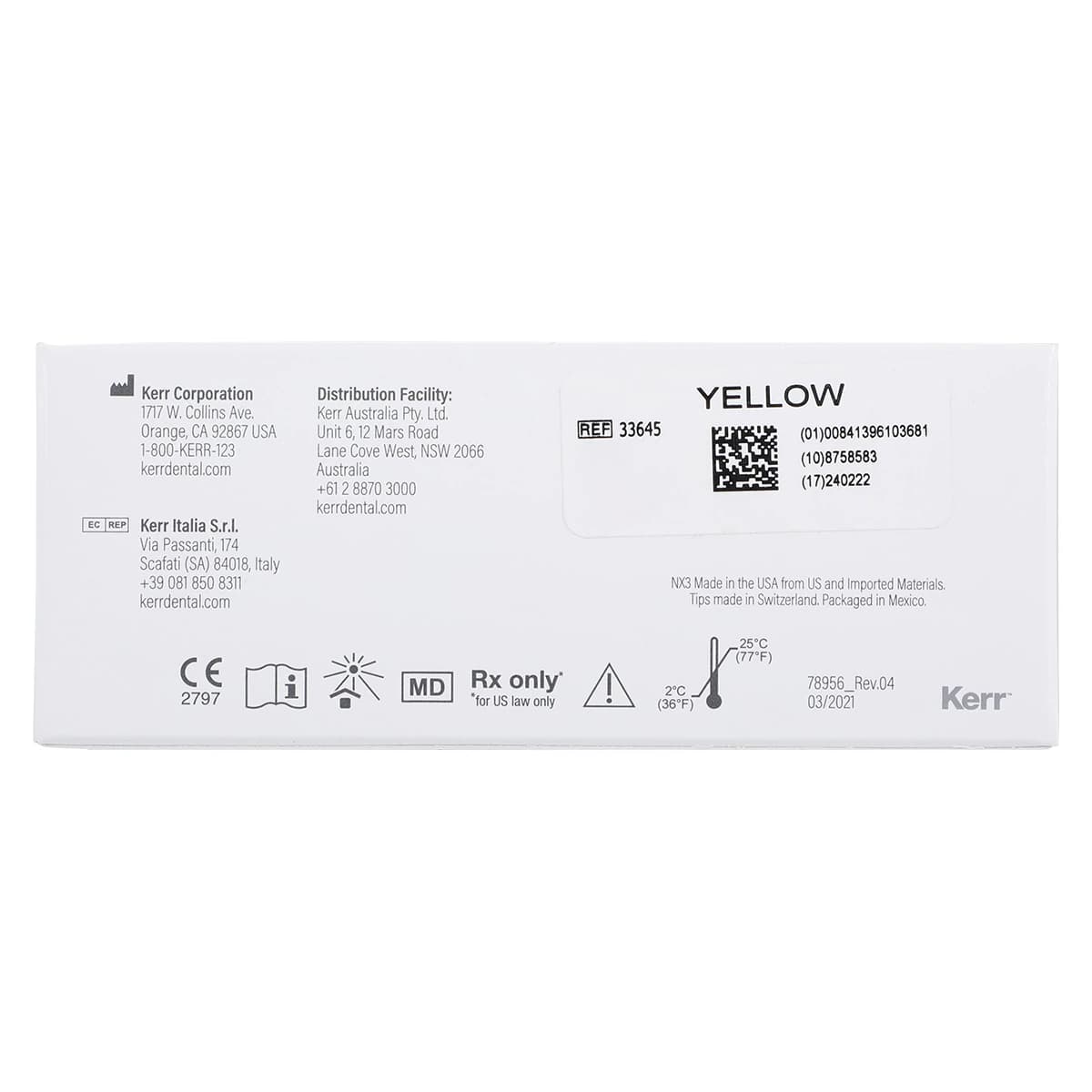 Kerr NX3 Nexus Third Generation Universal Adhesive Resin Cement, Dual-Cure Automix Syringe Refill, Yellow, 5 g, 33645 thumbnail 8