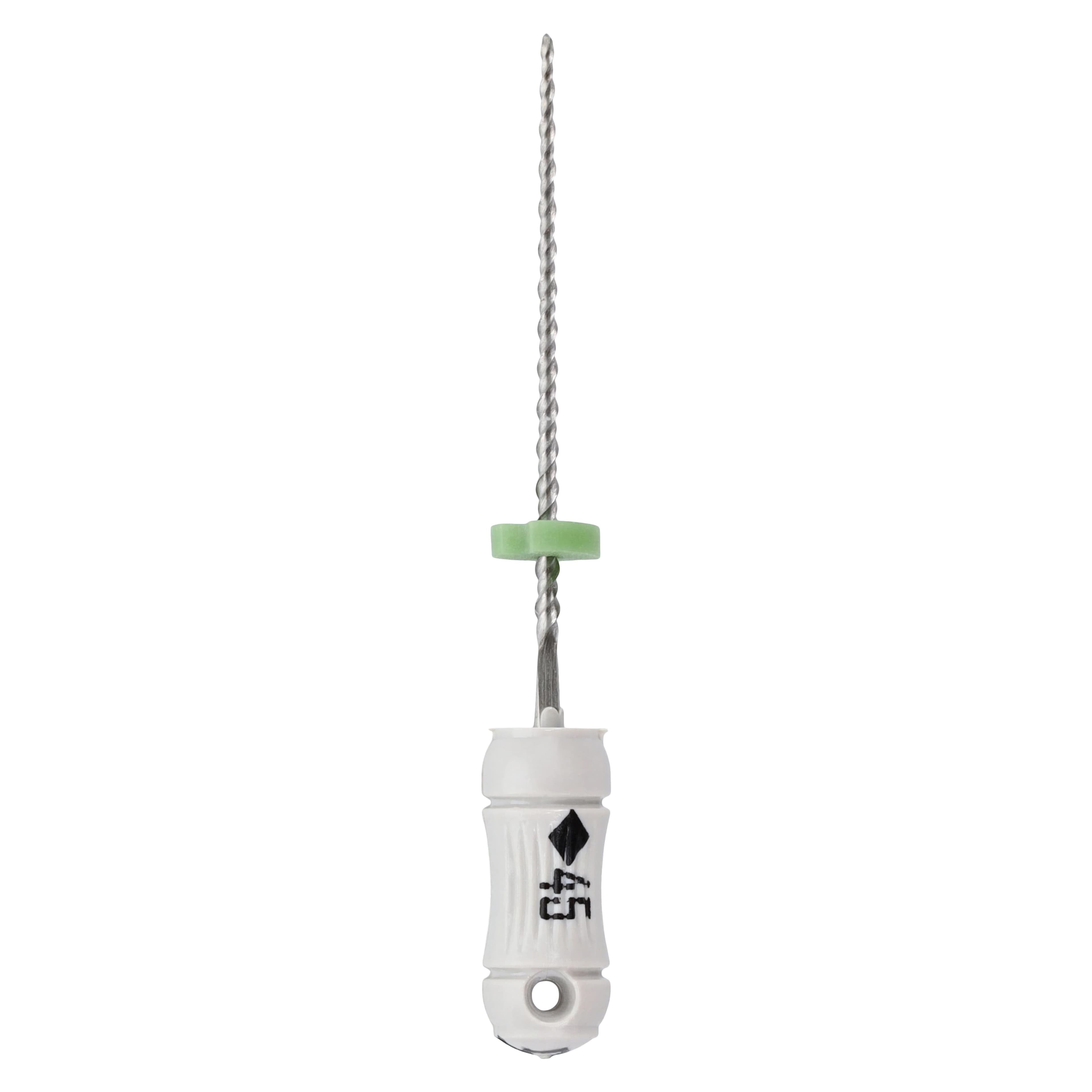 Kerr K-Flex Files, #45, 21mm, White, Stainless Steel, Color-Coded Plastic Handle, 6/Pkg, 15322 - #45 White SybronEndo K-Flex Files 21mm Pack of 6 - Image 1