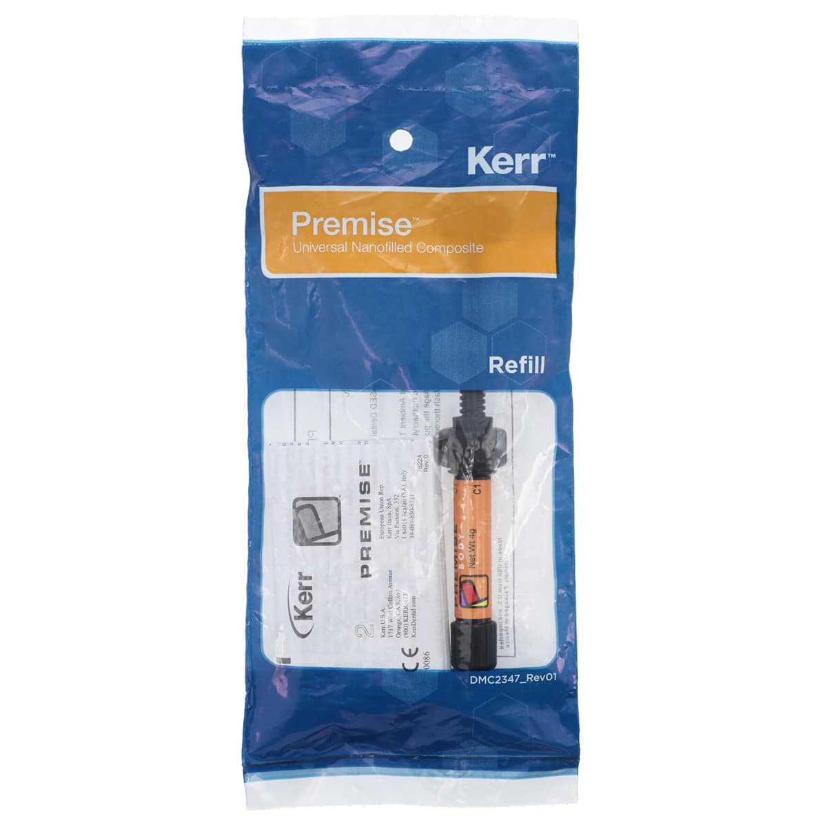 Premise Universal Nanofilled Composite Restorative, Body C1, 4 g Syringe Refill, 32626 - Premise Universal Body C1 4g Syringe Refill - Image 1