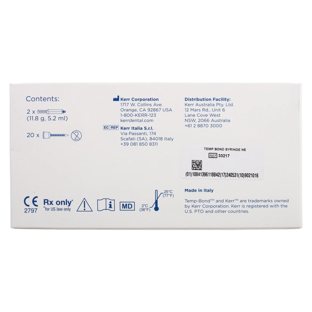 TempBond NE Non-Eugenol Temporary Cement, Automix Syringe Kit, 2 x 11.7 g Syringes with 20 Mixing Tips, 33217 thumbnail 8