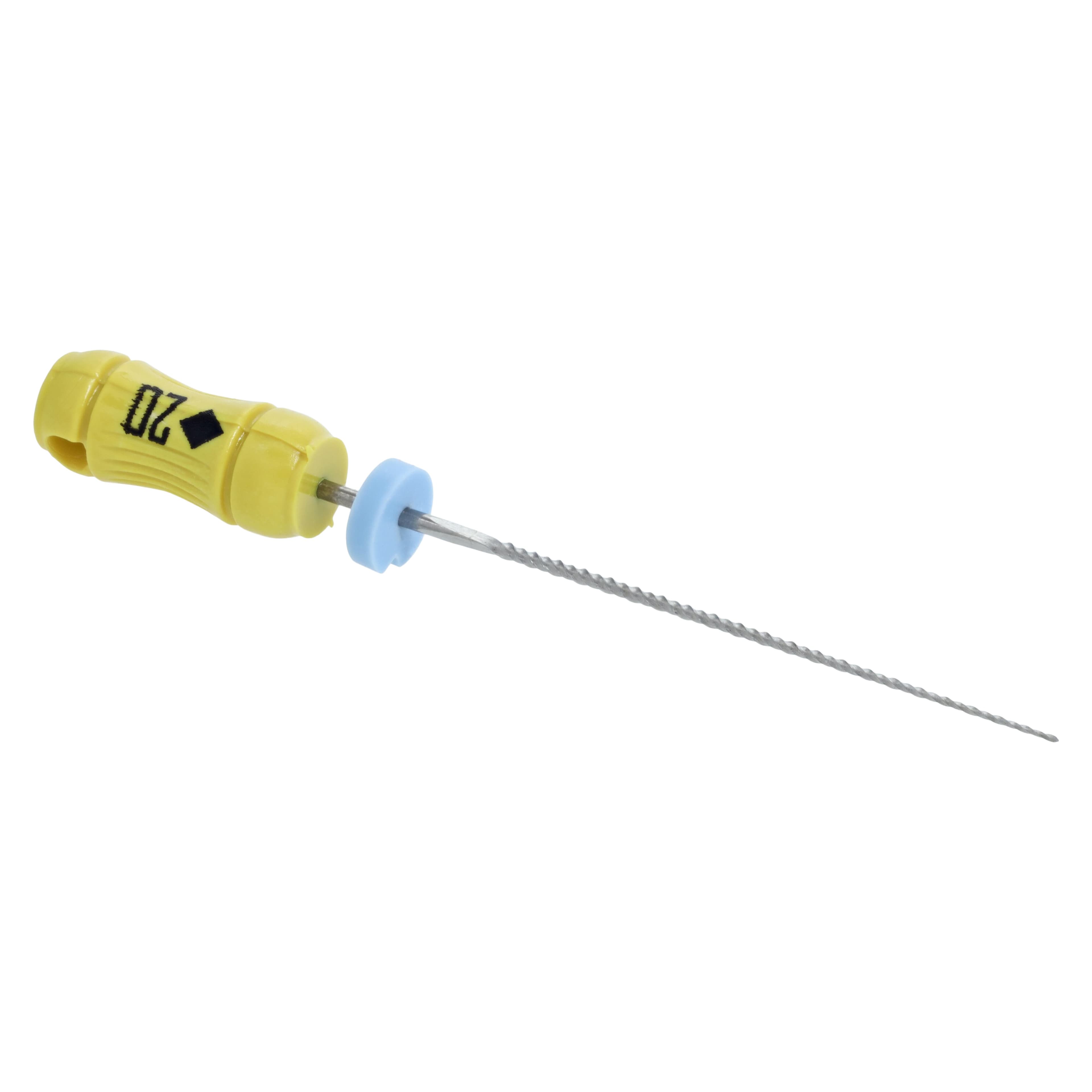 Kerr K-Flex Stainless Steel Hand Files, 25 mm, #20, Yellow, 6/Pk, 15134 thumbnail 3