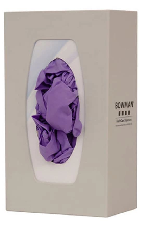 Bowman Glove Box Dispenser, Single, Quartz Beige ABS Plastic, Vertical/Horizontal Wall Mount - Glove Box Dispenser - Single Vert/Horz Mnt Beige - Image 1