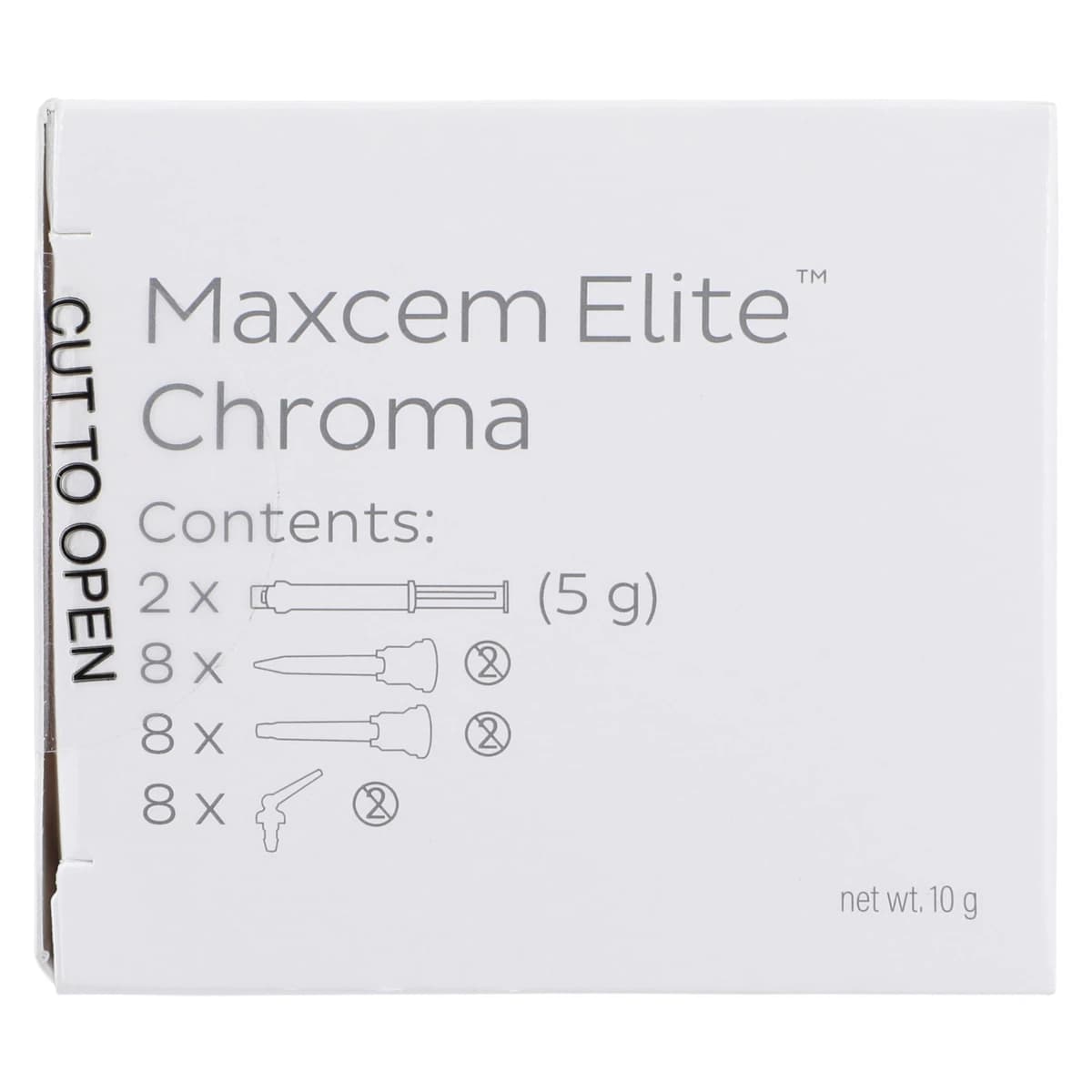 Maxcem Elite Chroma Universal Resin Cement Refill, Yellow, 5g Dual Syringes, 2/Pk, 36302 thumbnail 8