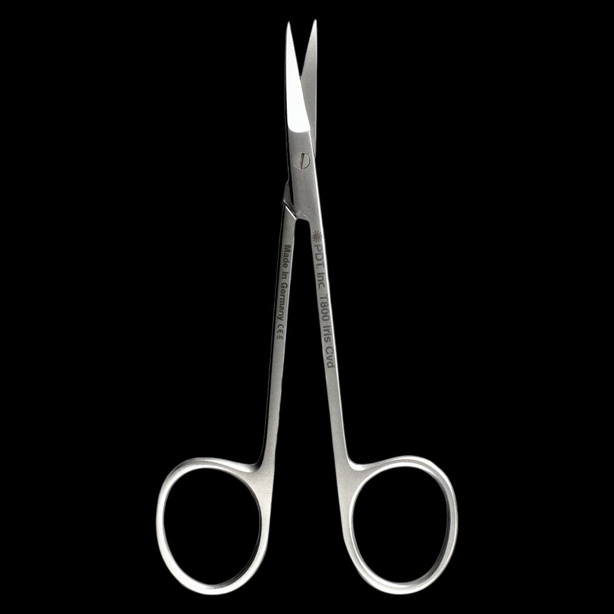 PDT Iris Curved Scissors, 11.5cm, Stainless Steel, T800 - Scissors - Iris 11.5 Curved - Image 1