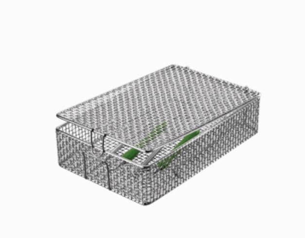 SciCan Basket with Lid, 1/4 Size, for Hydrim L/M2, 159 x 216 x 54 mm, 01-109966S - Basket with lid 1/4 size - Image 1