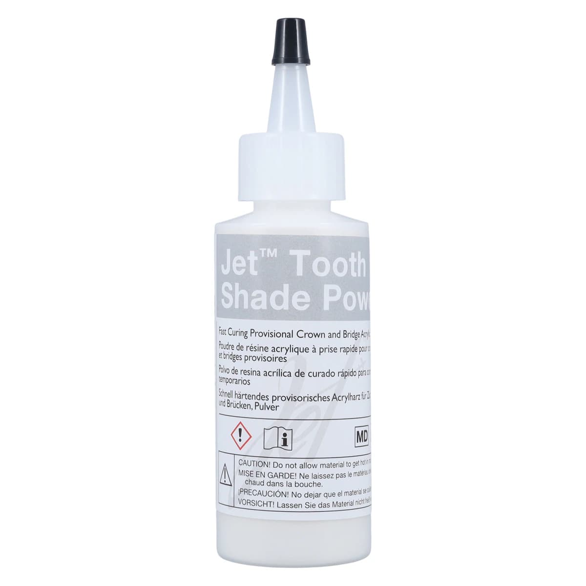 Jet Tooth Shade Temporary Crown & Bridge Acrylic Resin Powder, Shade OM1, 2 oz, 1410OM1 thumbnail 3