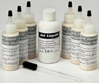Jet Tooth Shade Self-Curing Acrylic Resin Kit, 6/1 (6 x 45g Powder + 118ml Liquid), Shade 6/1, 1493R thumbnail 2