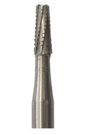 Meisinger FG Sterile-Packed Carbide Bur #702XL, Extra Long/Surgical, Tapered Fissure, Flat End, 1.0 mm Head, Friction Grip, 25/Pkg - Meisinger FG Sterile-Packed Carbide Burs - #702XL - Image 1