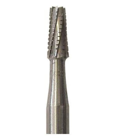 Meisinger FG Sterile-Packed Carbide Bur #703XL, Tapered Fissure, Flat End, Extra Long/Surgical Shank, 1.0 mm Head, 25/Pkg - Meisinger FG Sterile-Packed Carbide Burs - #703XL - Image 1