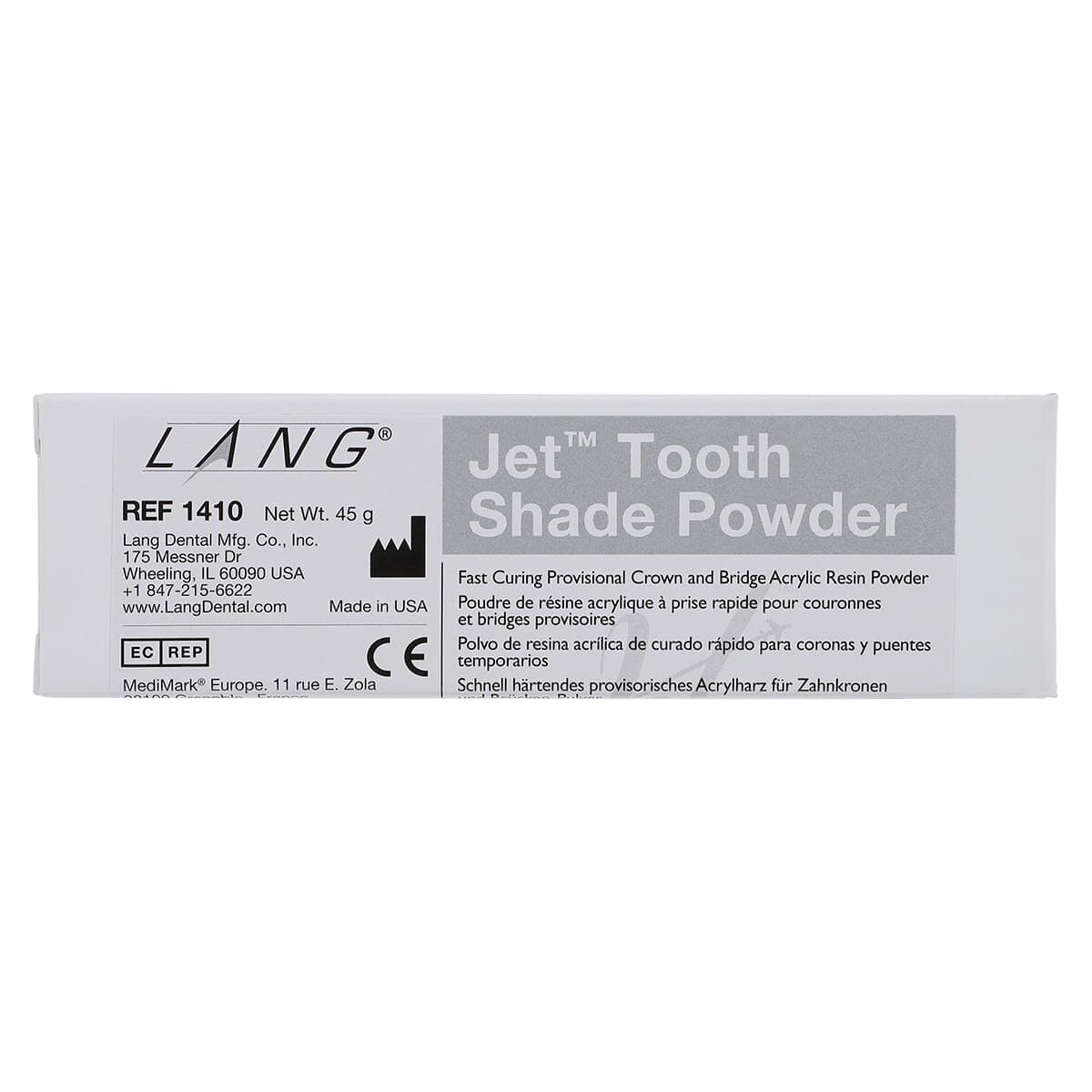 Jet Tooth Shade Acrylic Powder, C3, 2oz, Self-Curing, 1410-C3 thumbnail 5