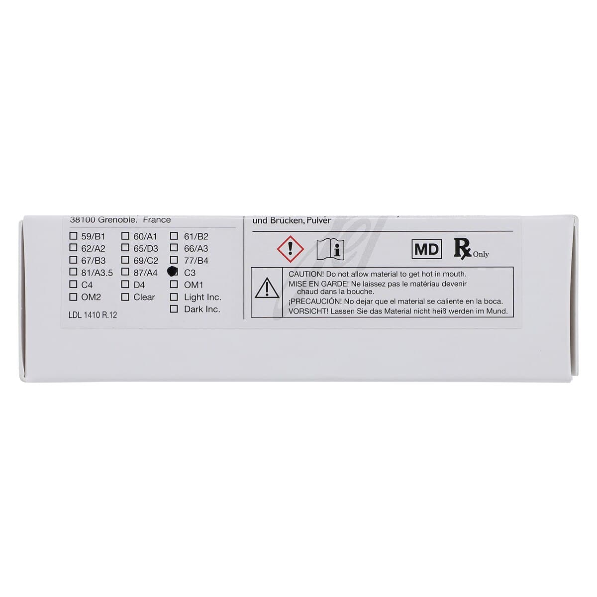 Jet Tooth Shade Acrylic Powder, C3, 2oz, Self-Curing, 1410-C3 thumbnail 6