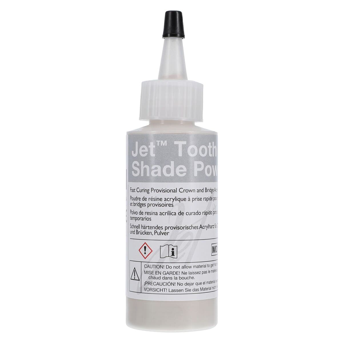 Jet Tooth Shade Temporary C&B Acrylic Resin, Powder, 2 oz, C4, 1/Pk, 1410-C4 thumbnail 2