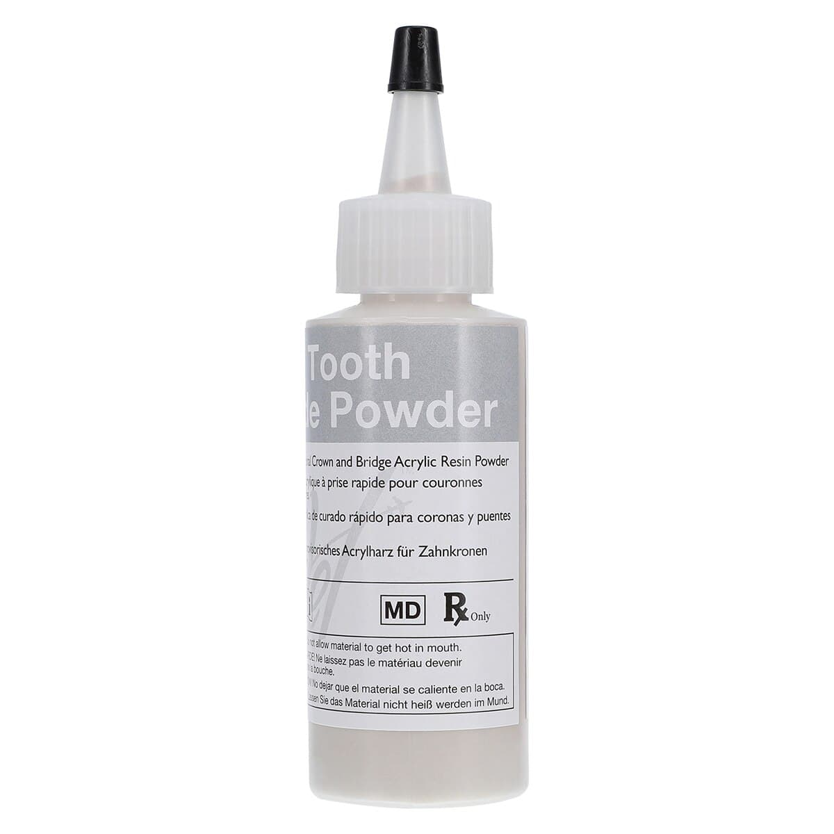 Jet Tooth Shade Temporary C&B Acrylic Resin, Powder, 2 oz, C4, 1/Pk, 1410-C4 thumbnail 3