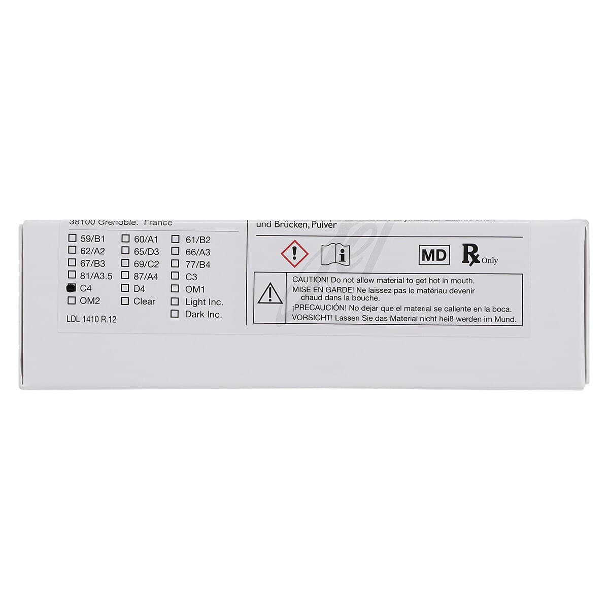 Jet Tooth Shade Temporary C&B Acrylic Resin, Powder, 2 oz, C4, 1/Pk, 1410-C4 thumbnail 6