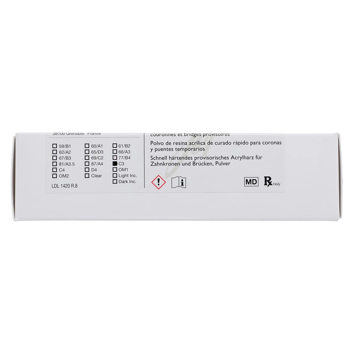 Jet Tooth Shade Temporary C&B Acrylic Resin Powder, Shade C3, 4 oz (113 g), 1/Pk, 1420-C3 thumbnail 6