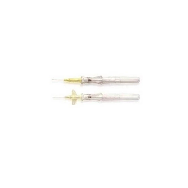 BD Insyte Autoguard Shielded IV Catheter, 24G x 3/4", Yellow, Notched Needle, Vialon, Sterile, 50/Bx, 4 Bx/Cs, 381412 thumbnail 2