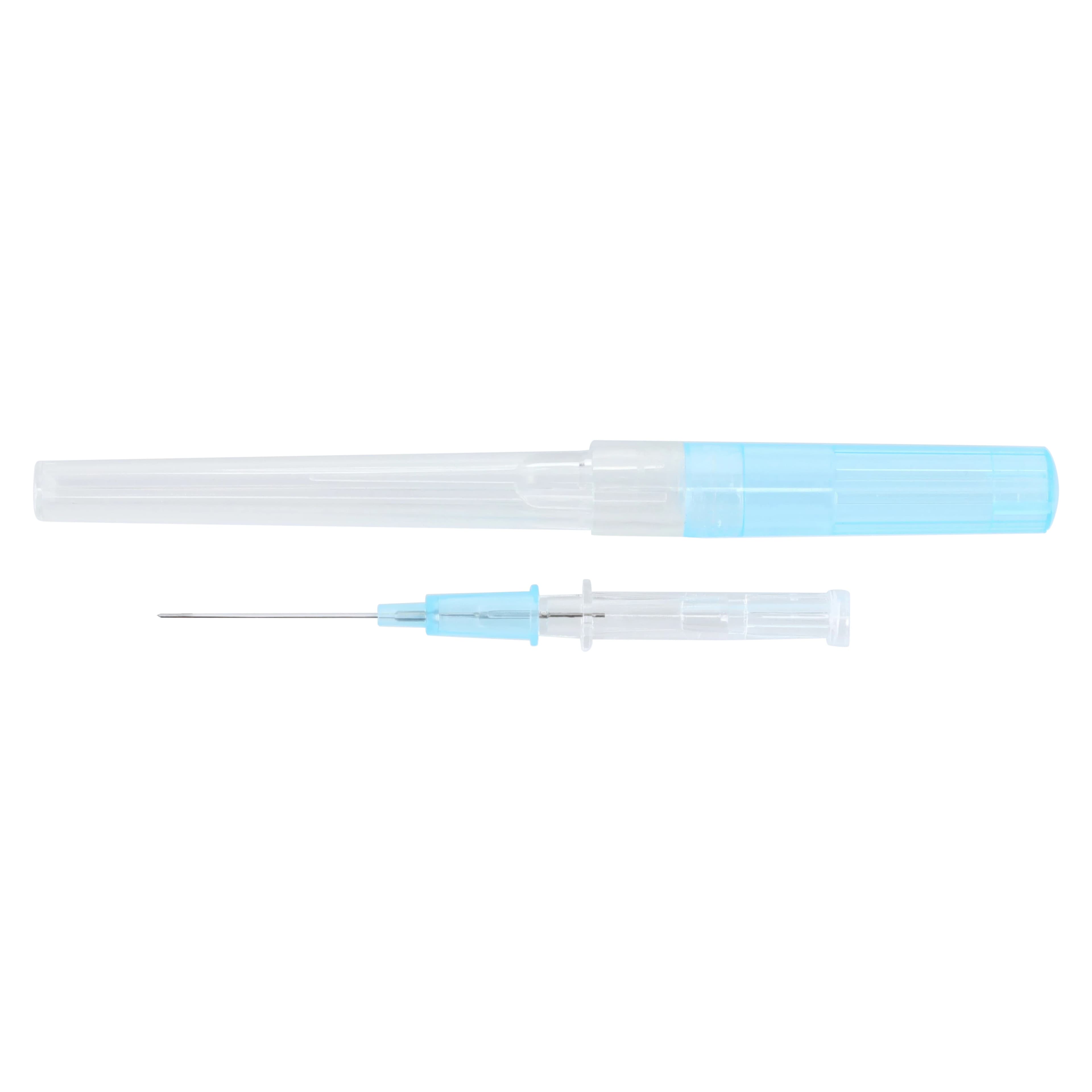 Exel Safelet IV Catheter, 22G x 1", Wingless, Blue, Sterile, 50/Box thumbnail 2