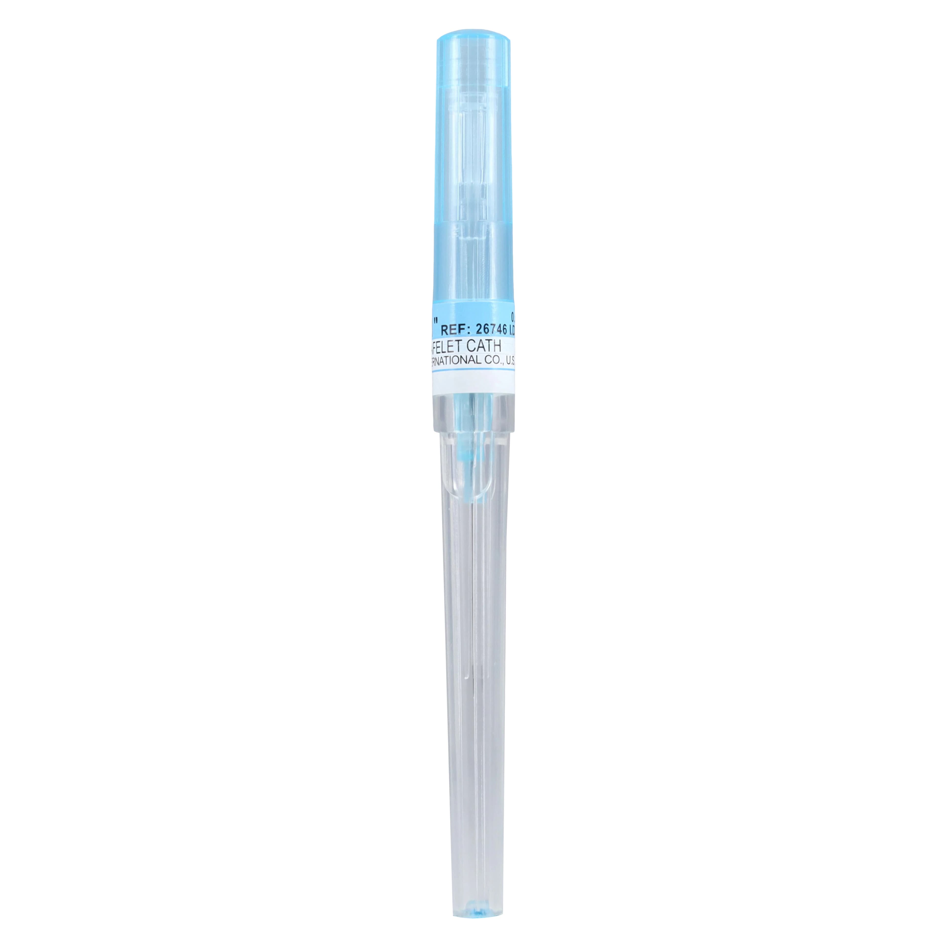 Exel Safelet IV Catheter, 22G x 1", Wingless, Blue, Sterile, 50/Box thumbnail 6