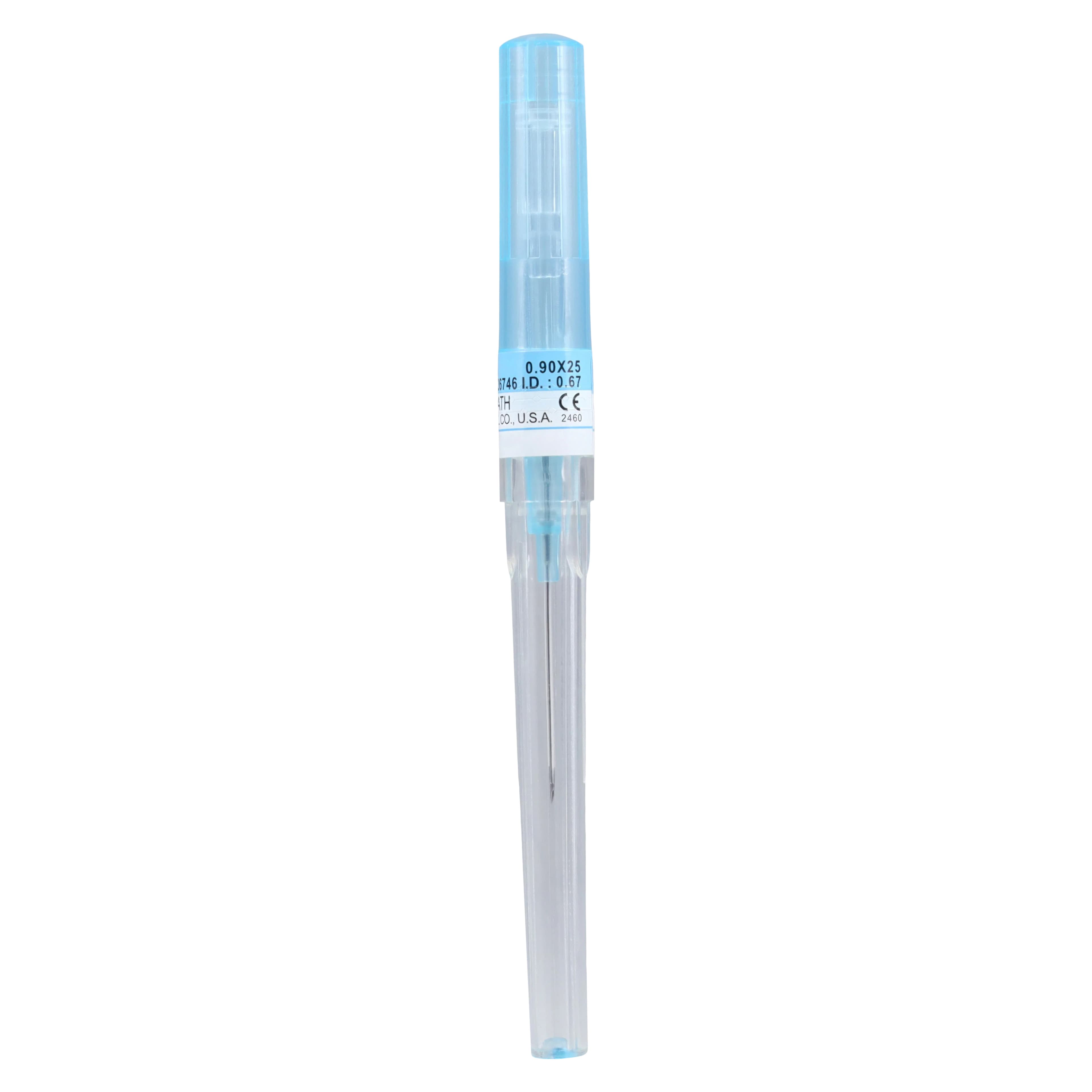 Exel Safelet IV Catheter, 22G x 1", Wingless, Blue, Sterile, 50/Box thumbnail 7