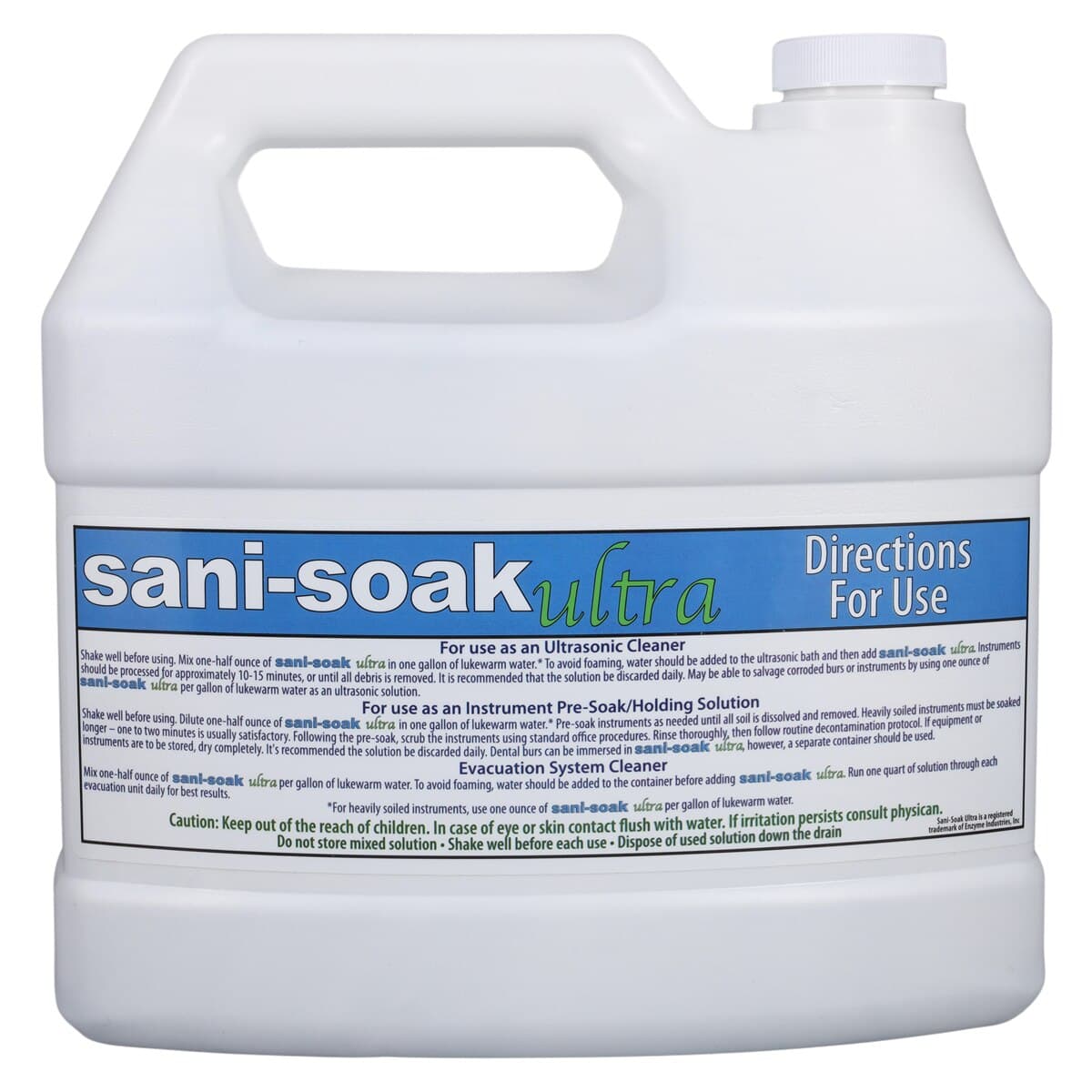 Sani-Soak Ultra Enzymatic Ultrasonic Cleaner, Mint, 1 Gallon Bottle thumbnail 2