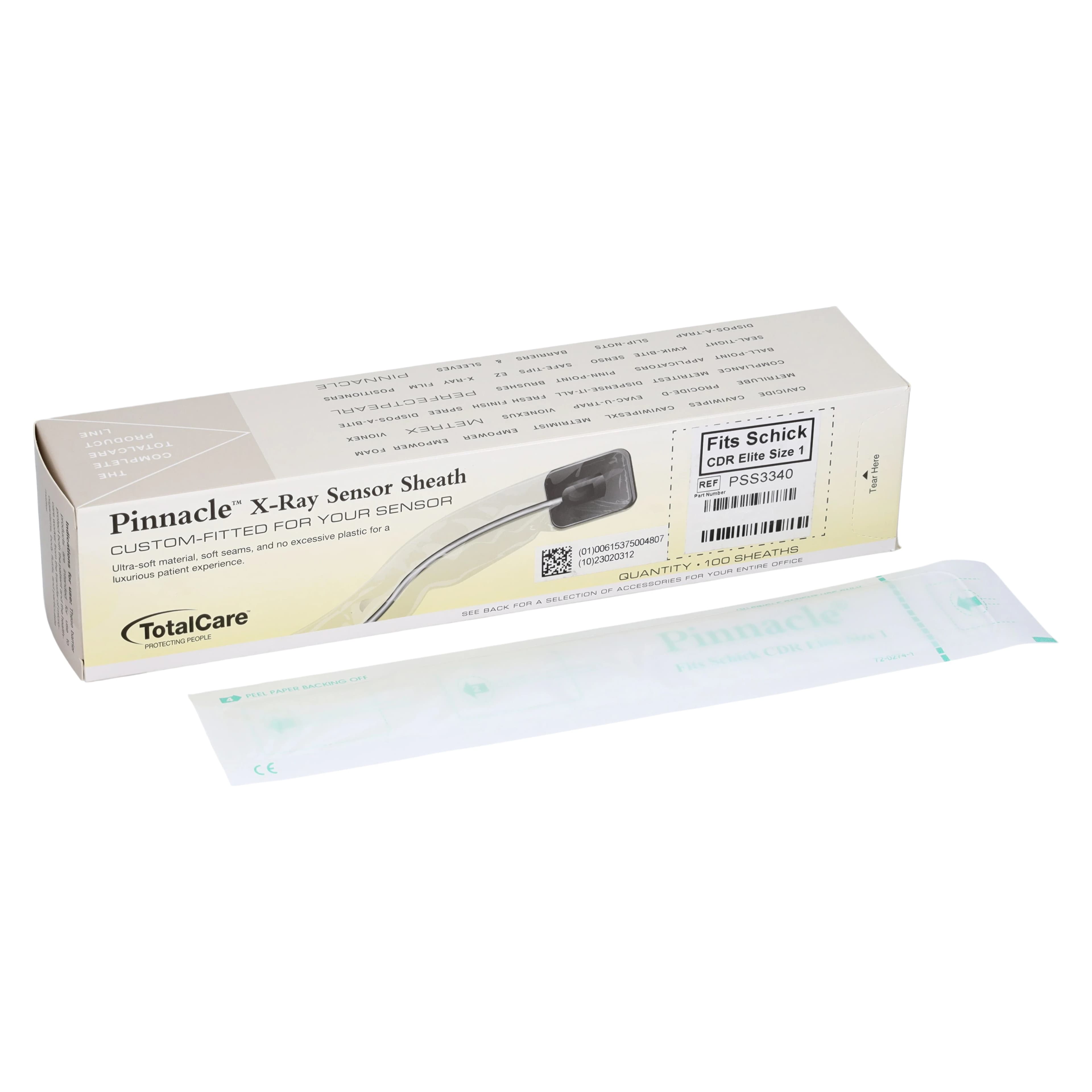 Pinnacle Digital Sensor Sheath for Schick CDR Elite Size 1, 100/Box, PSS3340 thumbnail 2